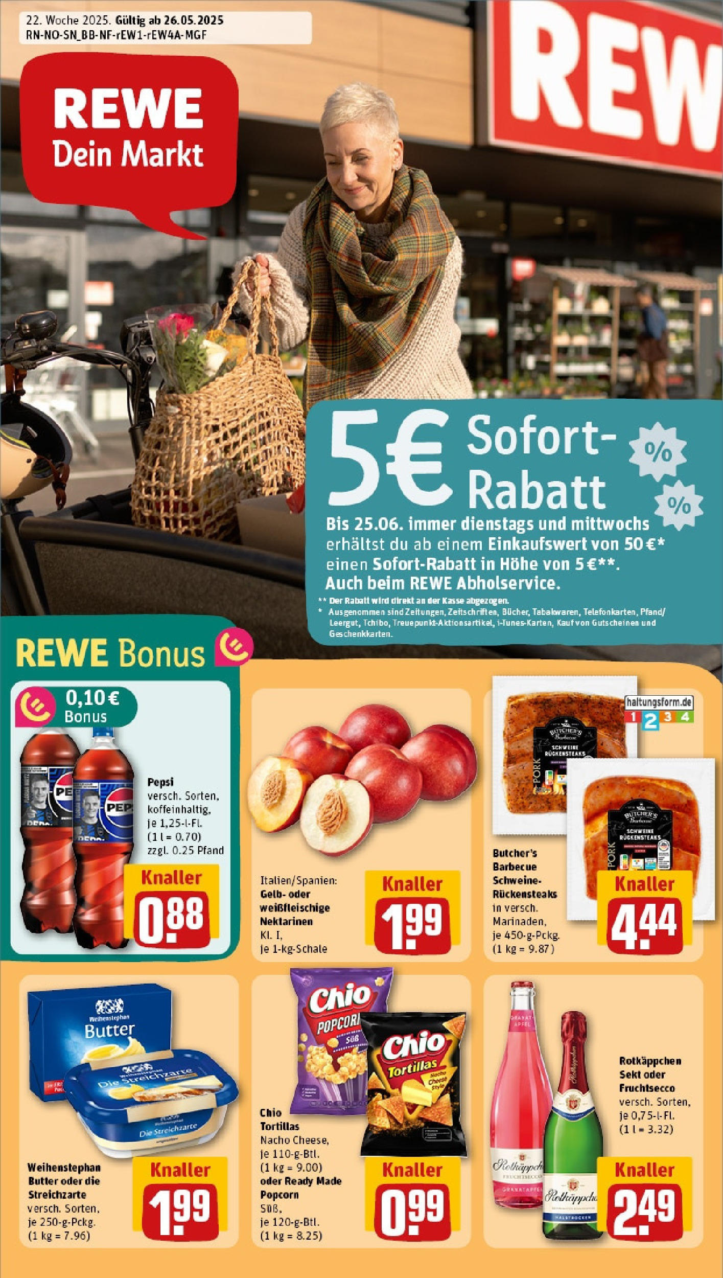 REWE Prospekt ab 25.05.2025 nächste Woche - Prospekt Springe/Bennigsen Vorschau von dem Prospekt des Geschäftes Rewe, gültig ab dem 25.05.2025
