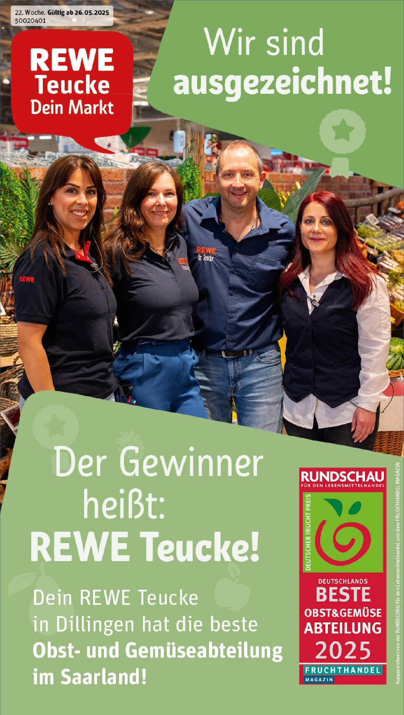 REWE Prospekt ab 25.05.2025 nächste Woche - Prospekt Beckingen Vorschau von dem Prospekt des Geschäftes Rewe, gültig ab dem 25.05.2025