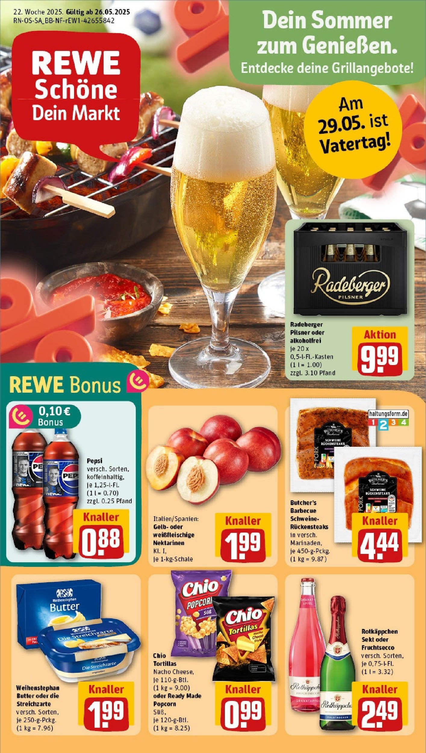 Rewe prospekt Halle (Saale)	 (ab 25.05.2025) zum Blättern » Angebote | Seite: 1 | Produkte: Sekt, Rotkäppchen, Chio tortillas, Chips