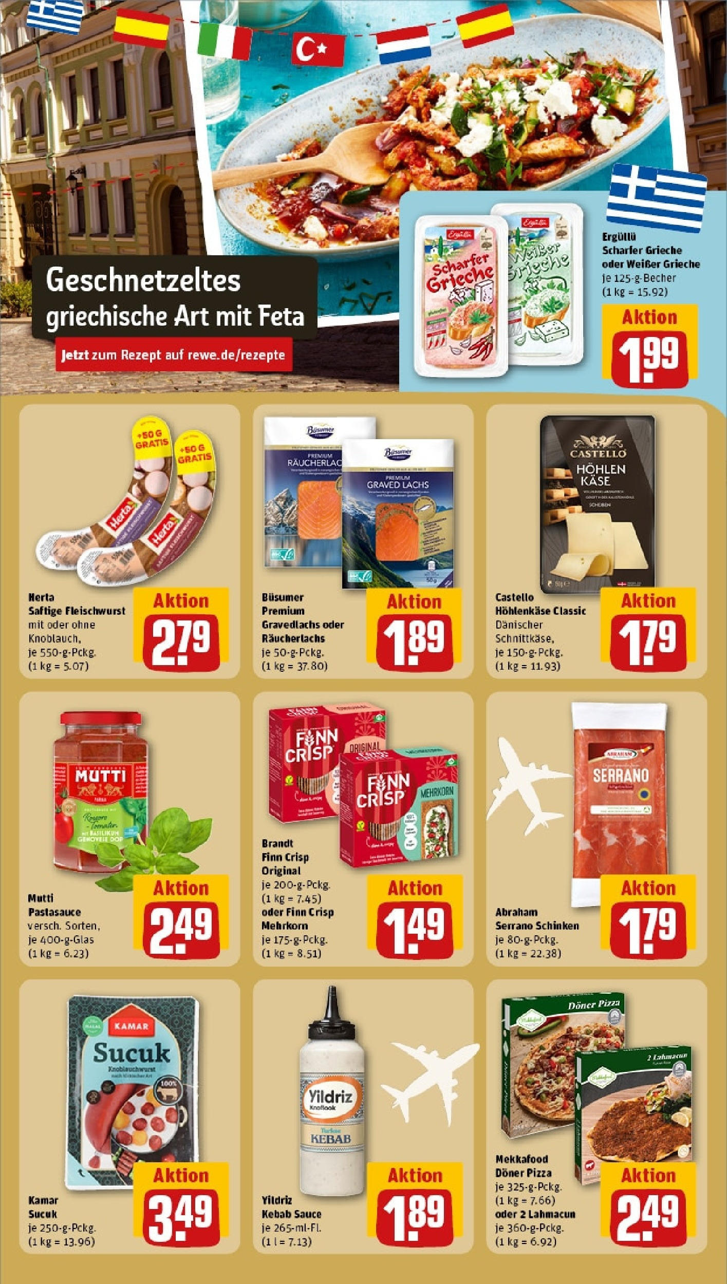Rewe prospekt Lünen	 (ab 25.05.2025) zum Blättern » Angebote | Seite: 19 | Produkte: Lachs, Pasta, Serrano schinken, Pizza