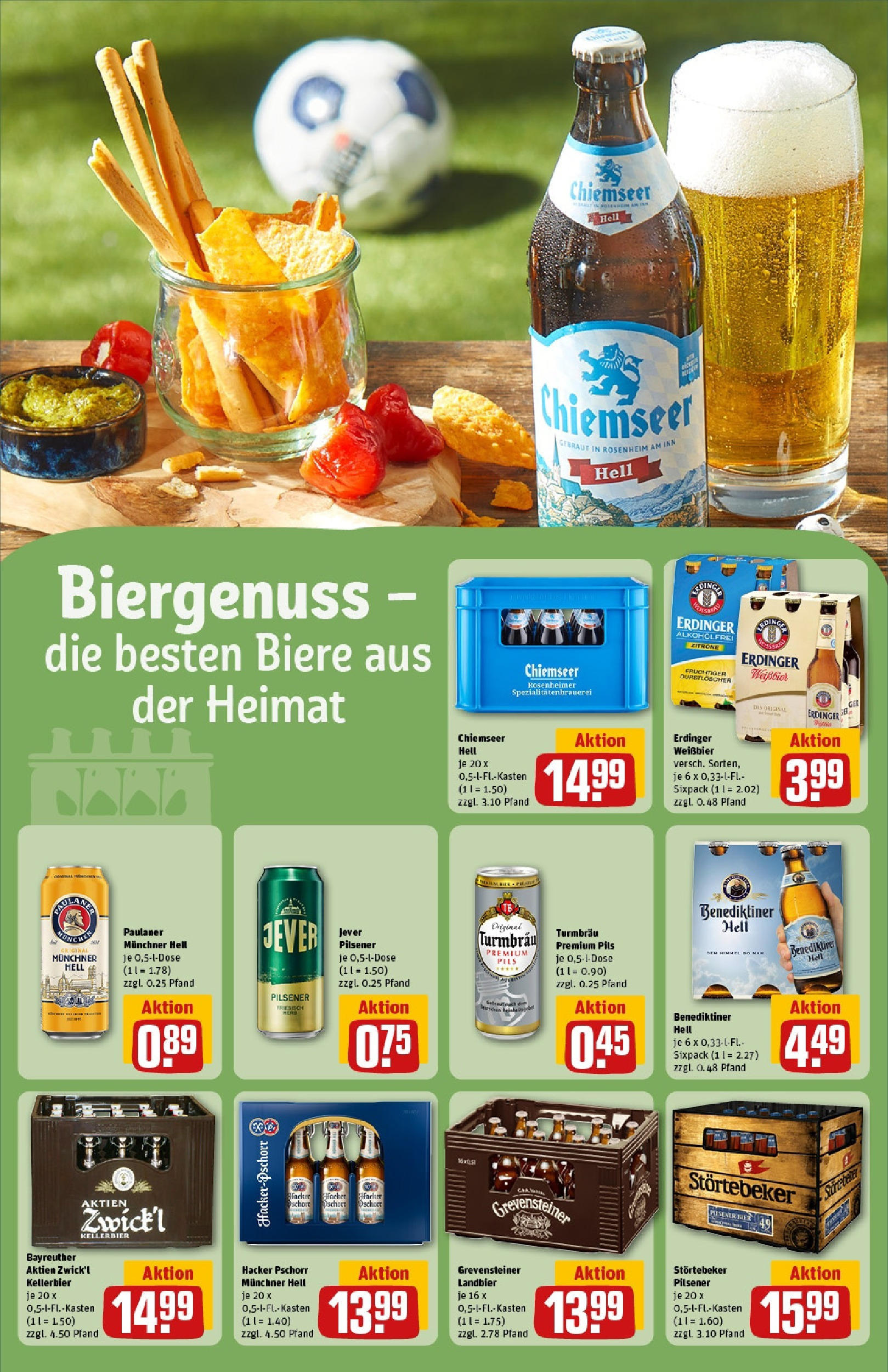 Rewe prospekt Bad Zwischenahn	 (ab 25.05.2025) zum Blättern » Angebote | Seite: 4 | Produkte: Durstloscher, Erdinger, Weißbier, Zitrone
