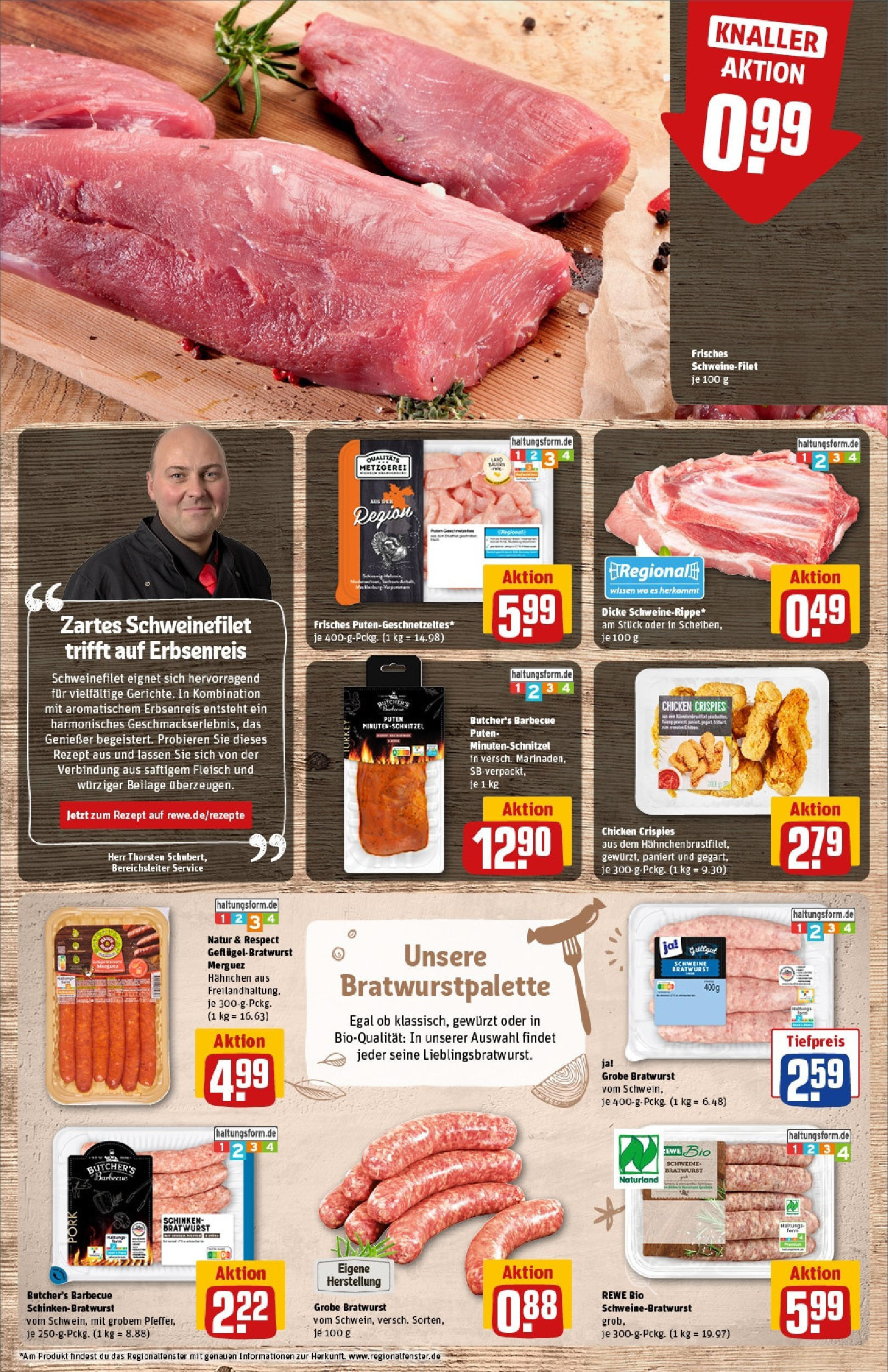 Rewe prospekt Bad Zwischenahn	 (ab 25.05.2025) zum Blättern » Angebote | Seite: 8 | Produkte: Schnitzel, Schweinefilet, Schinken, Fleisch