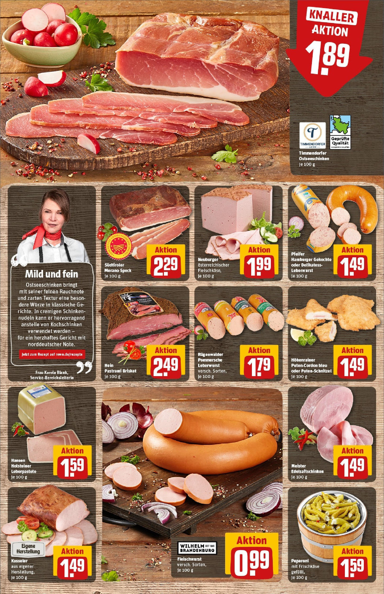 Rewe prospekt Bad Zwischenahn	 (ab 25.05.2025) zum Blättern » Angebote | Seite: 10 | Produkte: Putenschnitzel, Schinken, Nudeln, Frischkase
