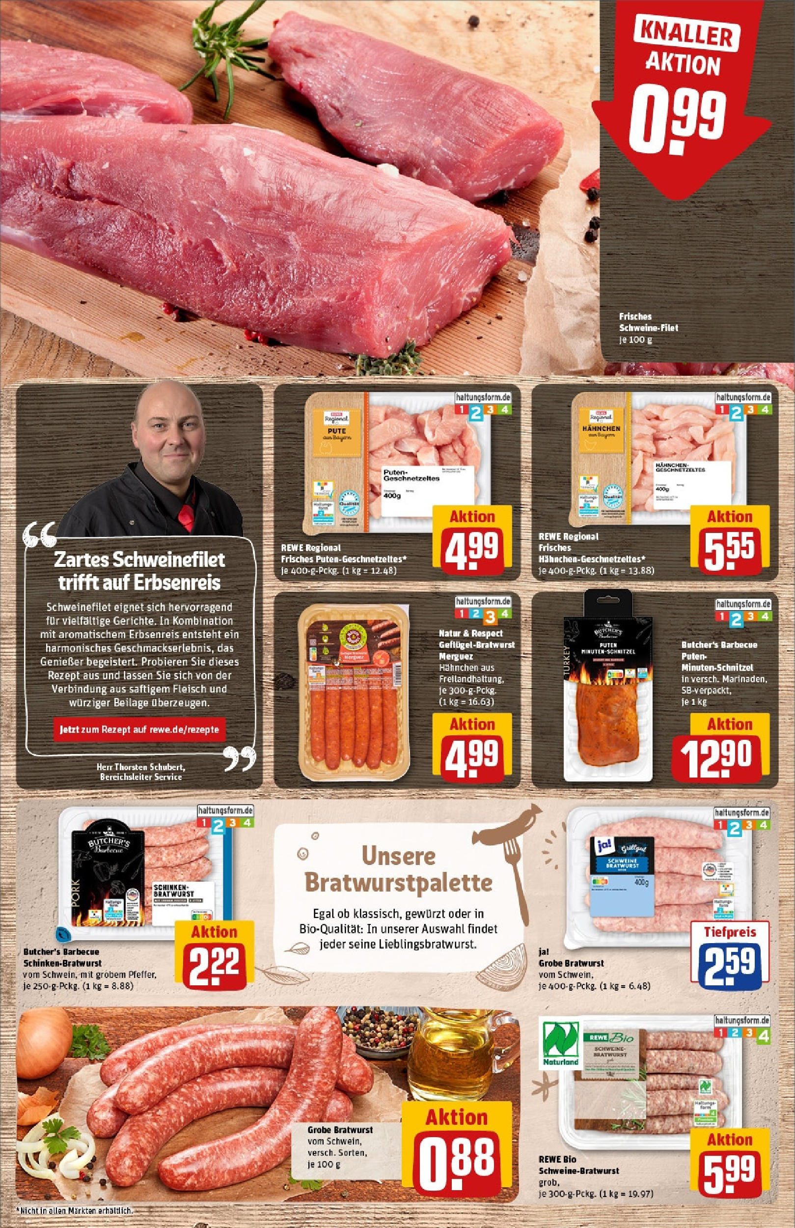 Rewe prospekt Olching Geiselbullach	 (ab 25.05.2025) zum Blättern » Angebote | Seite: 8 | Produkte: Pute, Hahnchen, Schweinefilet, Fleisch