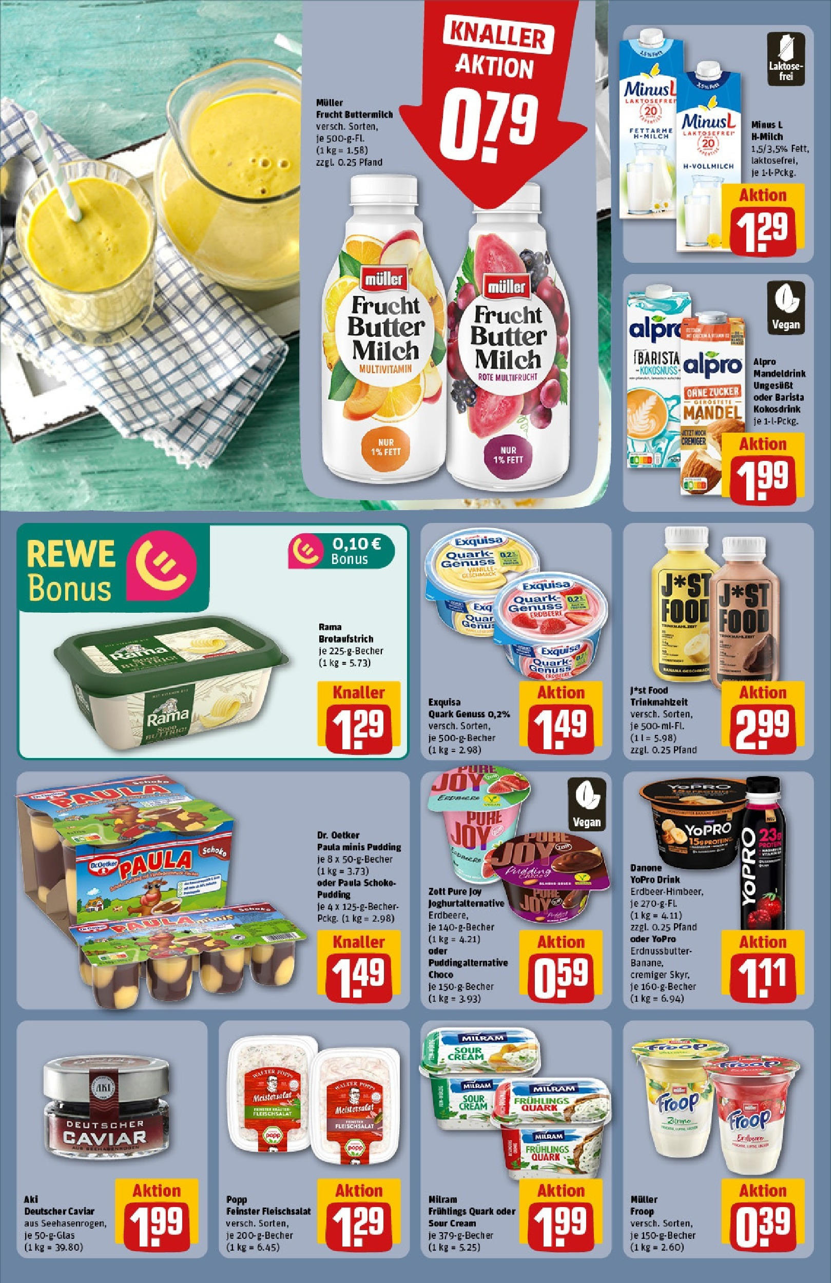 Rewe prospekt Friedrichsdorf (ab 25.05.2025) zum Blättern » Angebote | Seite: 14 | Produkte: Quark, Alpro, Milram, Zucker Rewe prospekt Friedrichsdorf (ab 25.05.2025) zum Blättern » Angebote | Seite: 14 | Produkte: Quark, Alpro, Milram, Zucker