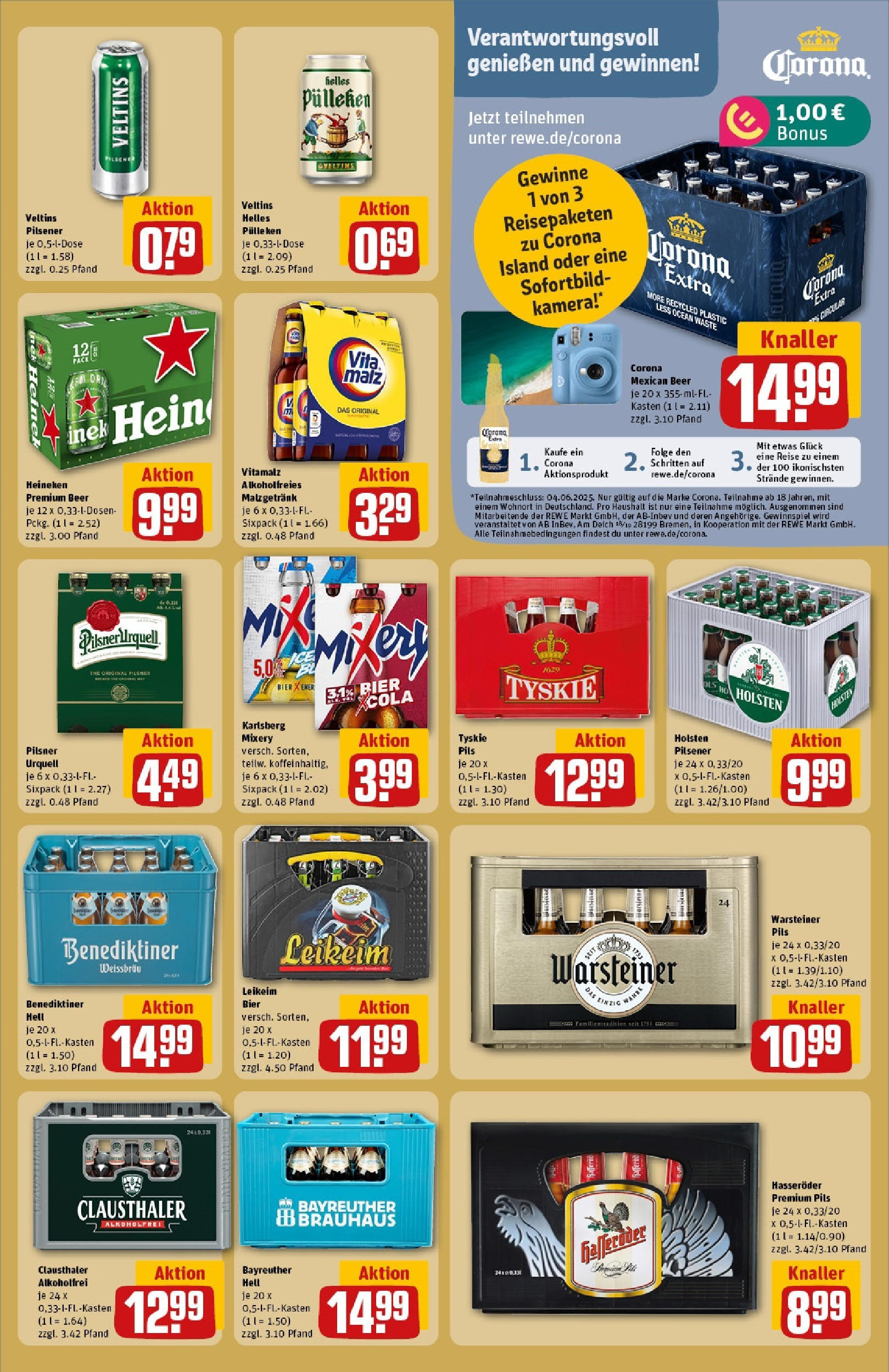 Rewe prospekt Bad Zwischenahn	 (ab 25.05.2025) zum Blättern » Angebote | Seite: 17 | Produkte: Kamera, Helles pulleken, Pilsner urquell, Warsteiner