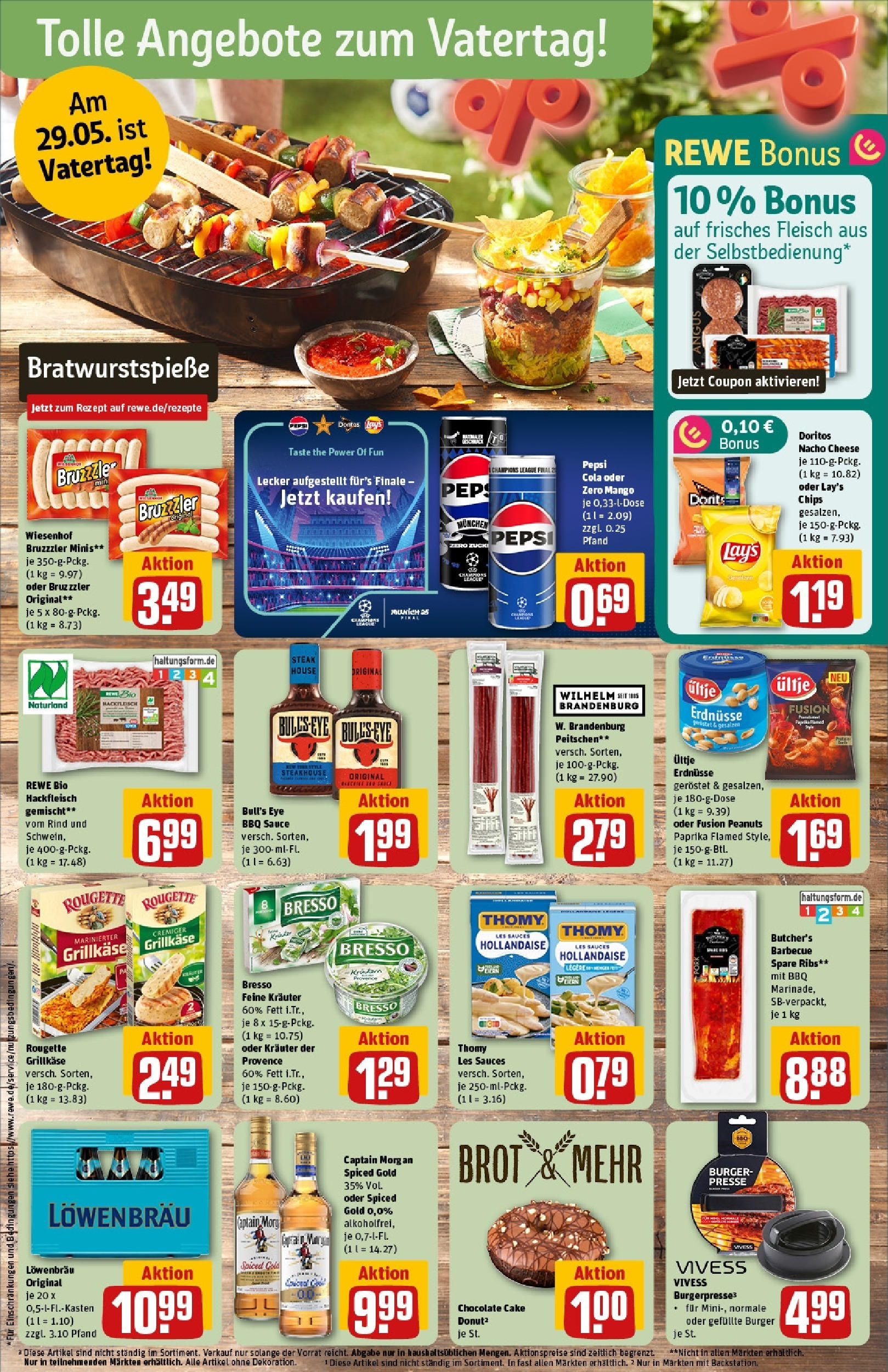 Rewe prospekt Olching Geiselbullach	 (ab 25.05.2025) zum Blättern » Angebote | Seite: 21 | Produkte: Grill, Rum, Spare ribs, Captain morgan