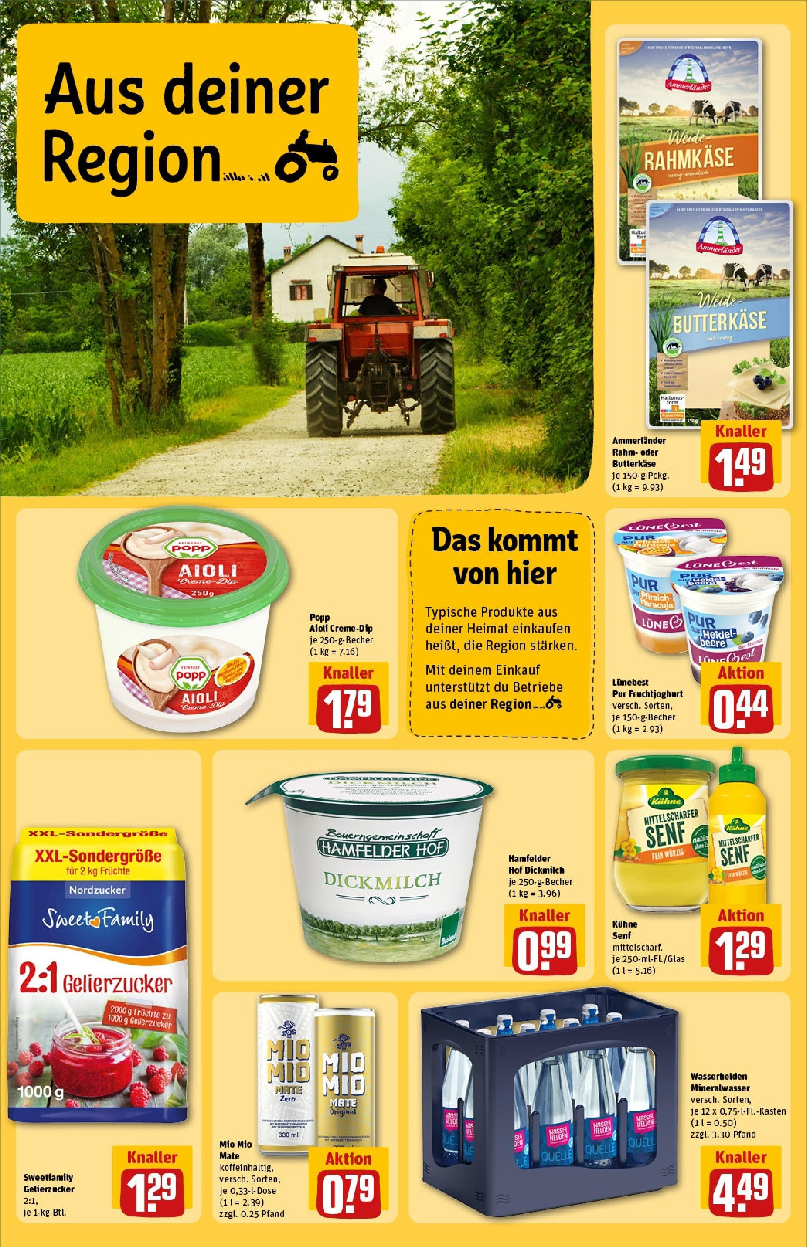 Rewe prospekt Bad Zwischenahn	 (ab 25.05.2025) zum Blättern » Angebote | Seite: 24 | Produkte: Gelierzucker, Fruchtjoghurt, Mineralwasser, Pfirsich