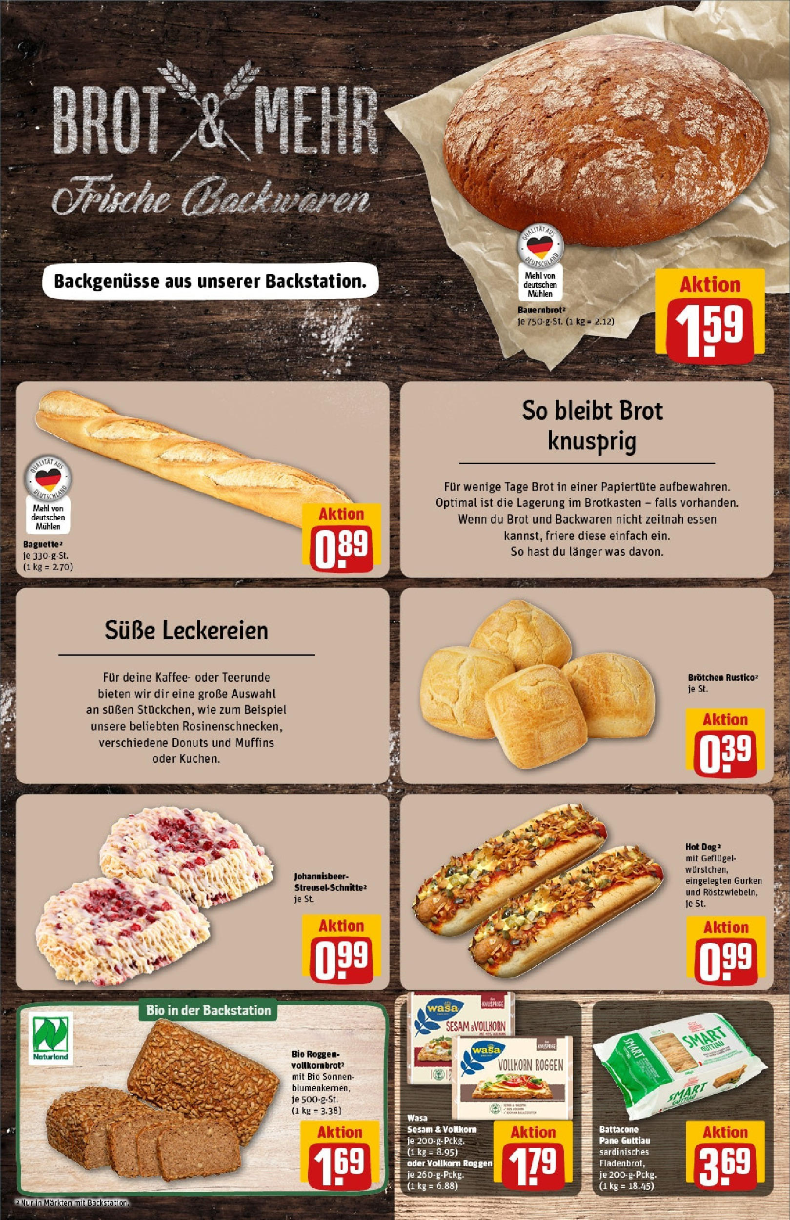 Rewe prospekt Ingolstadt	 (ab 25.05.2025) zum Blättern » Angebote | Seite: 12 | Produkte: Mehl, Donuts, Brot, Gurken