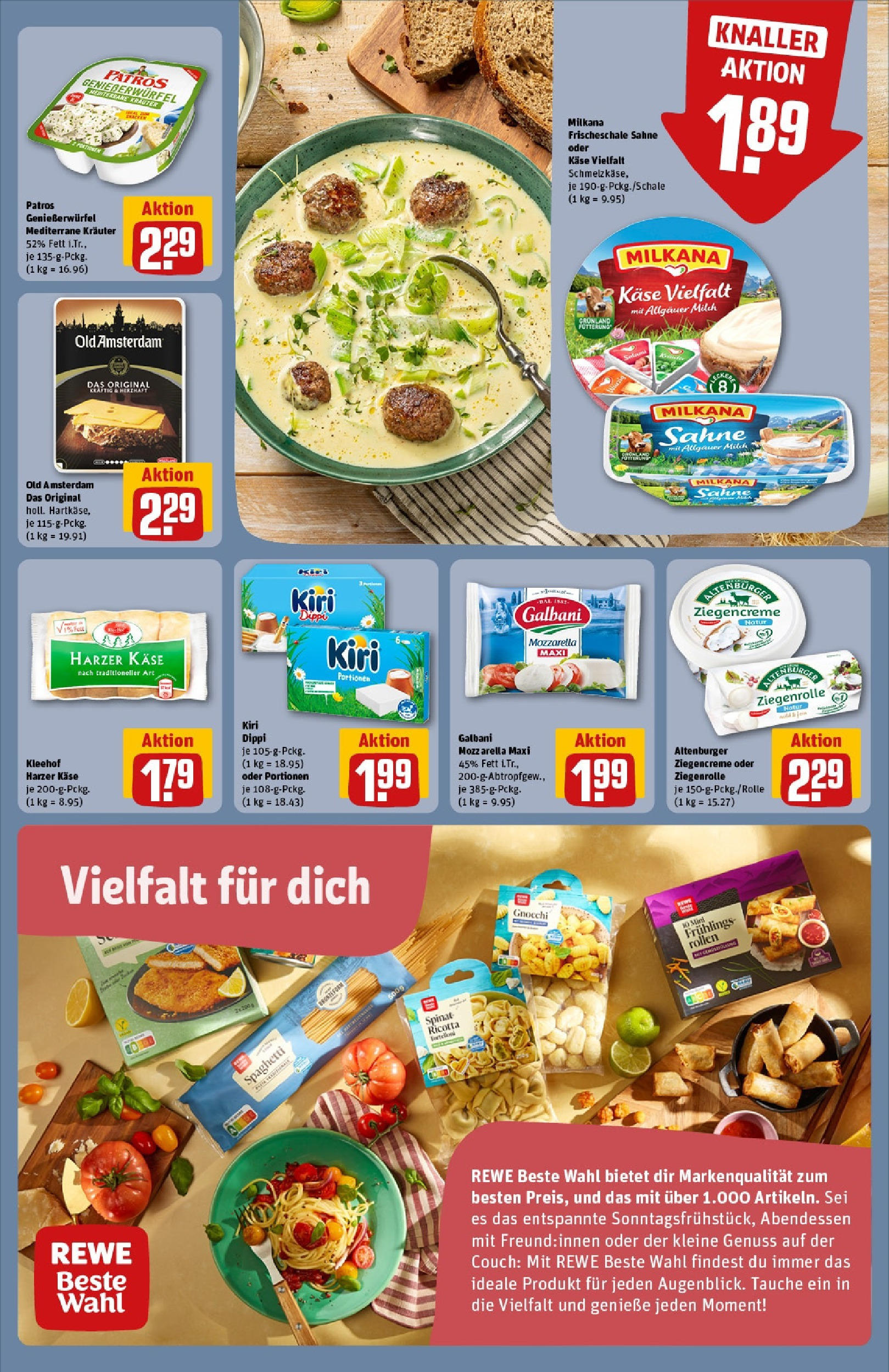 Rewe prospekt Ingolstadt	 (ab 25.05.2025) zum Blättern » Angebote | Seite: 13 | Produkte: Käse, Couch, Patros, Sahne