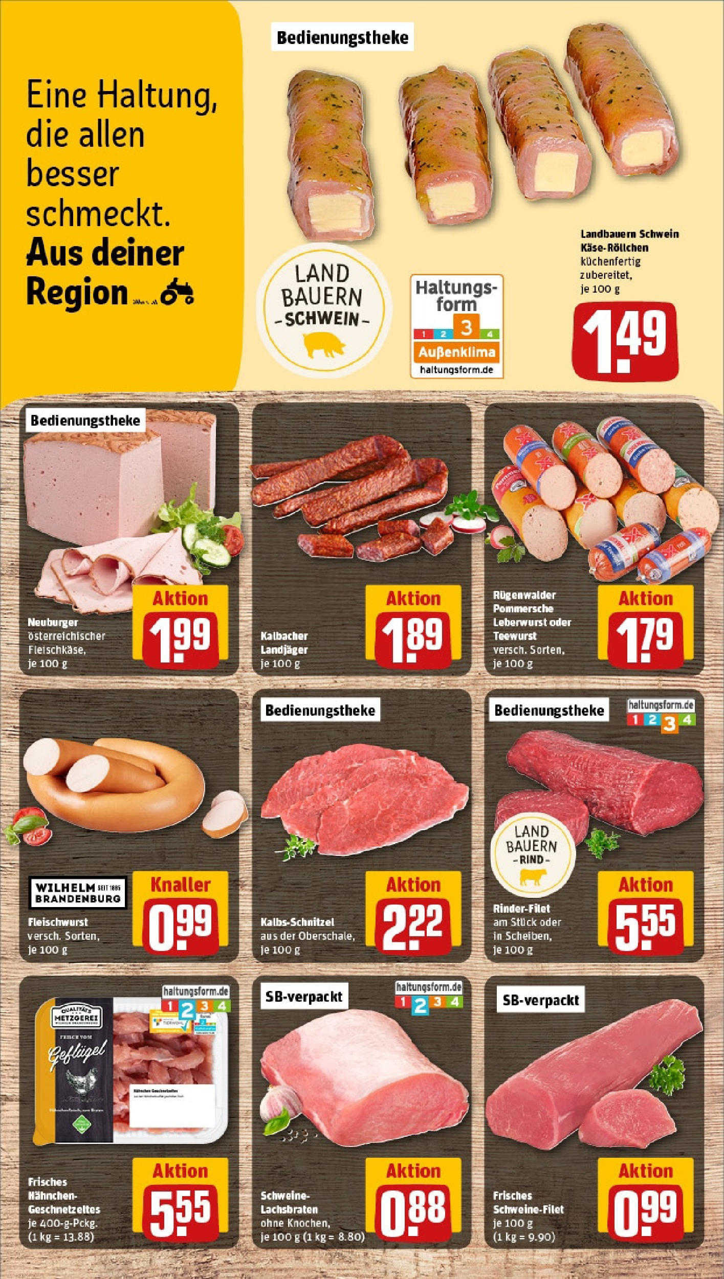 Rewe prospekt Ulm / Donaustetten	 (ab 25.05.2025) zum Blättern » Angebote | Seite: 8 | Produkte: Hahnchen, Rinderfilet, Schweinefilet