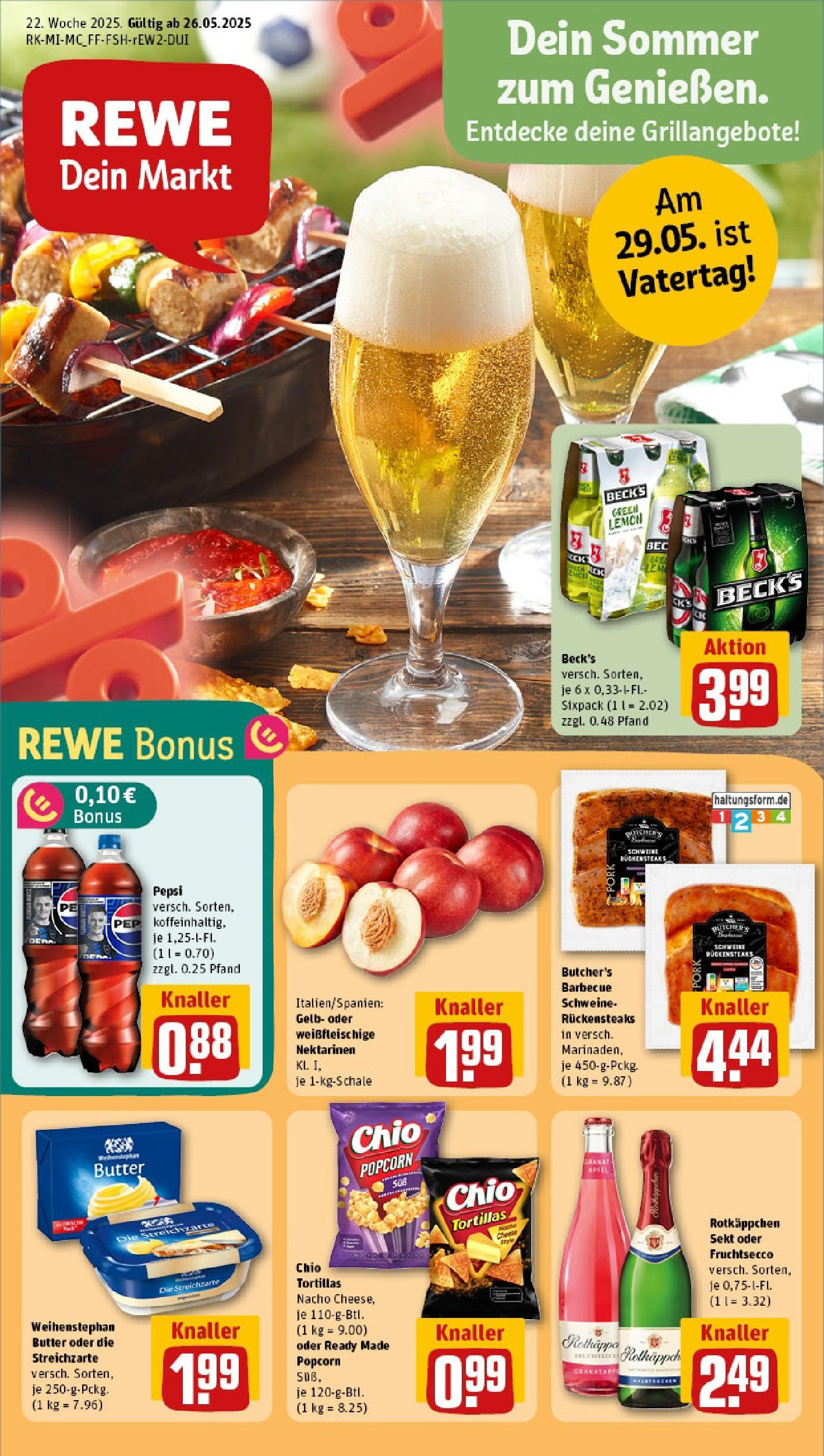 REWE Prospekt ab 25.05.2025 nächste Woche - Prospekt Frankfurt / Westend-Nord Vorschau von dem Prospekt des Geschäftes Rewe, gültig ab dem 25.05.2025
