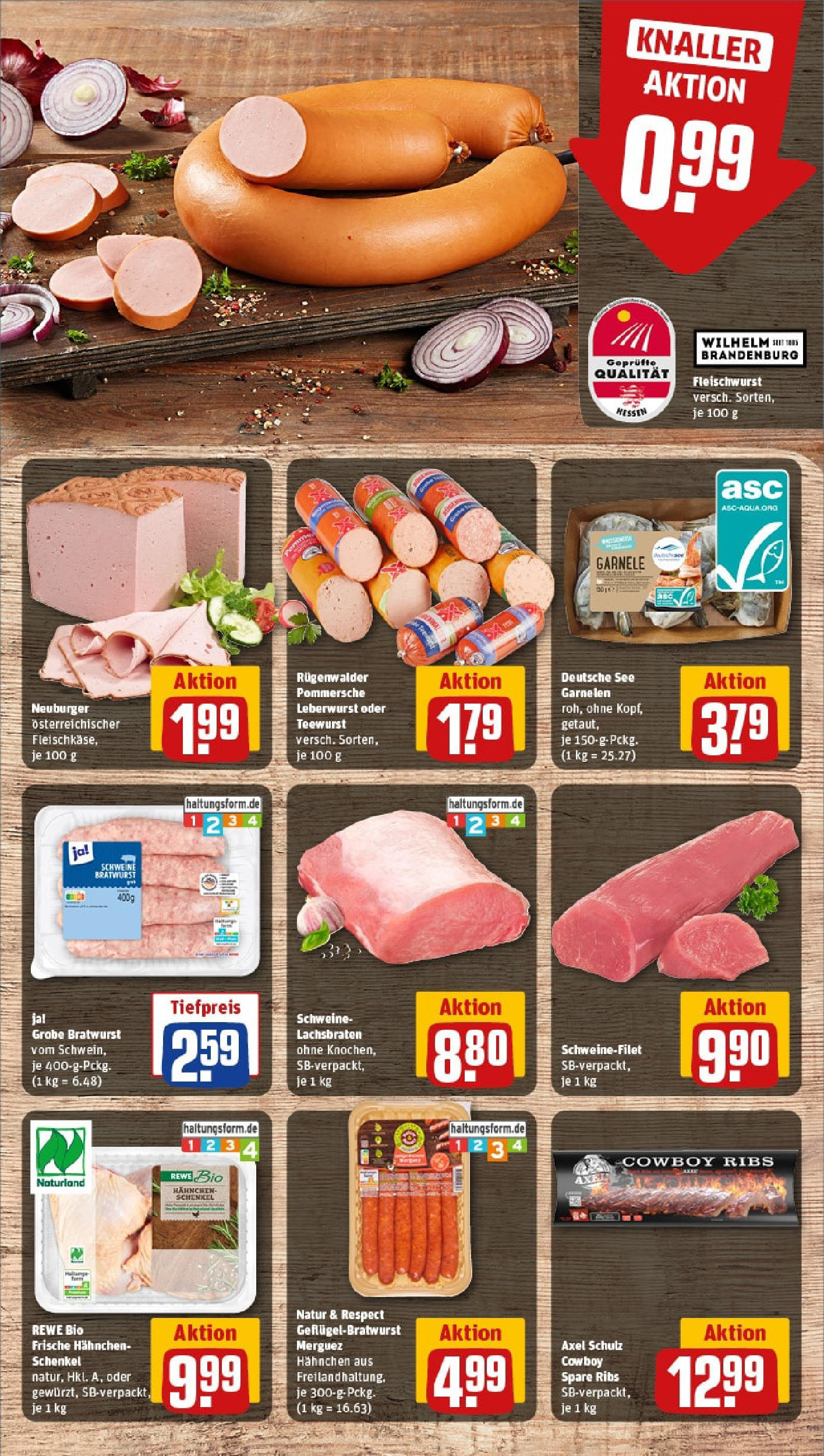 Rewe prospekt Bad Vilbel / Heilsberg	 (ab 25.05.2025) zum Blättern » Angebote | Seite: 8 | Produkte: Hahnchen, Bratwurst, Garnelen, Schweinefilet