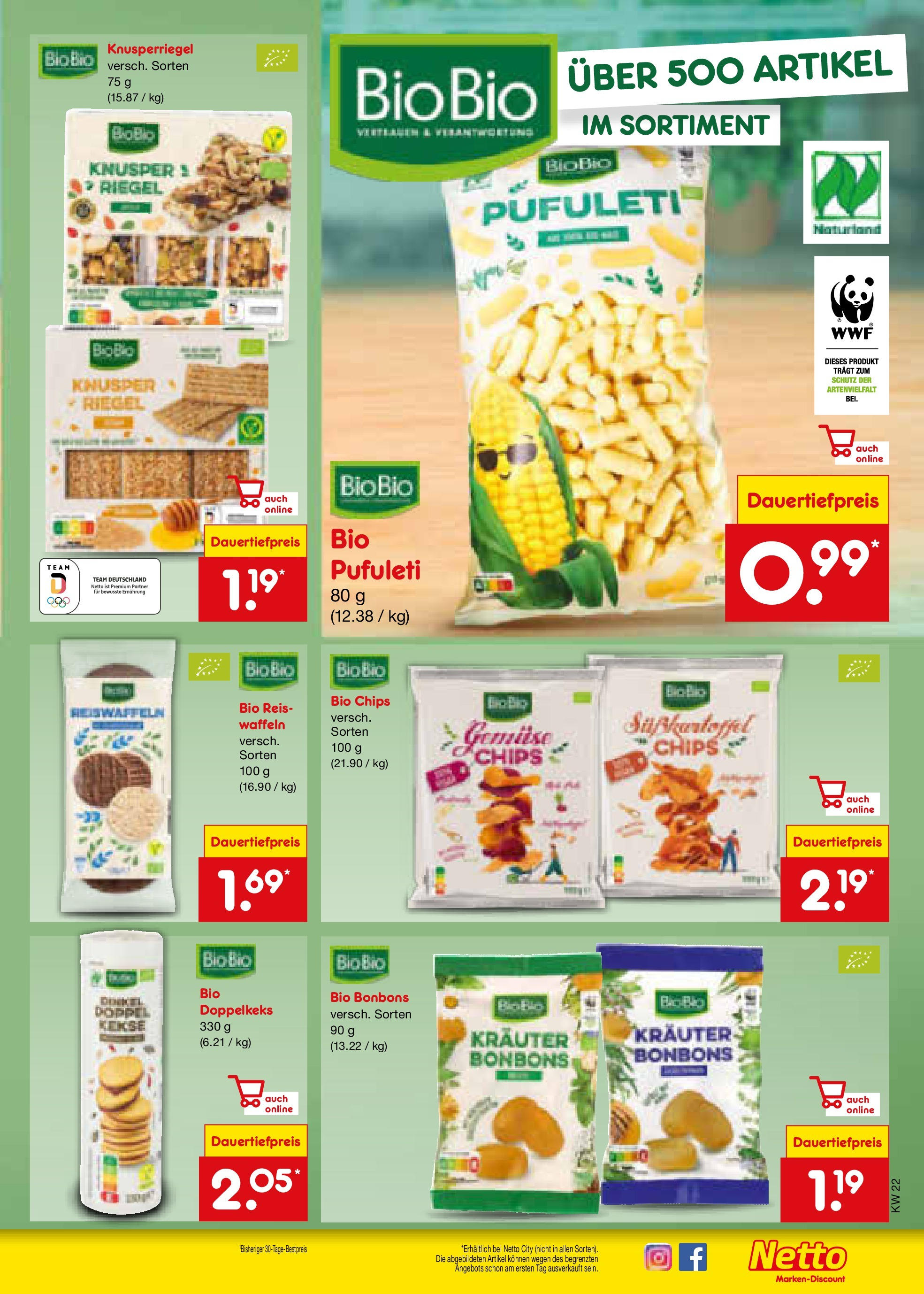 Netto Marken-Discount prospekt Berlin-Spandau (ab 26.05.2025) » Angebote | Seite: 13 | Produkte: Waffeln, Gemüse, Chips, Kekse Netto Marken-Discount prospekt Berlin-Spandau (ab 26.05.2025) » Angebote | Seite: 13 | Produkte: Waffeln, Gemüse, Chips, Kekse