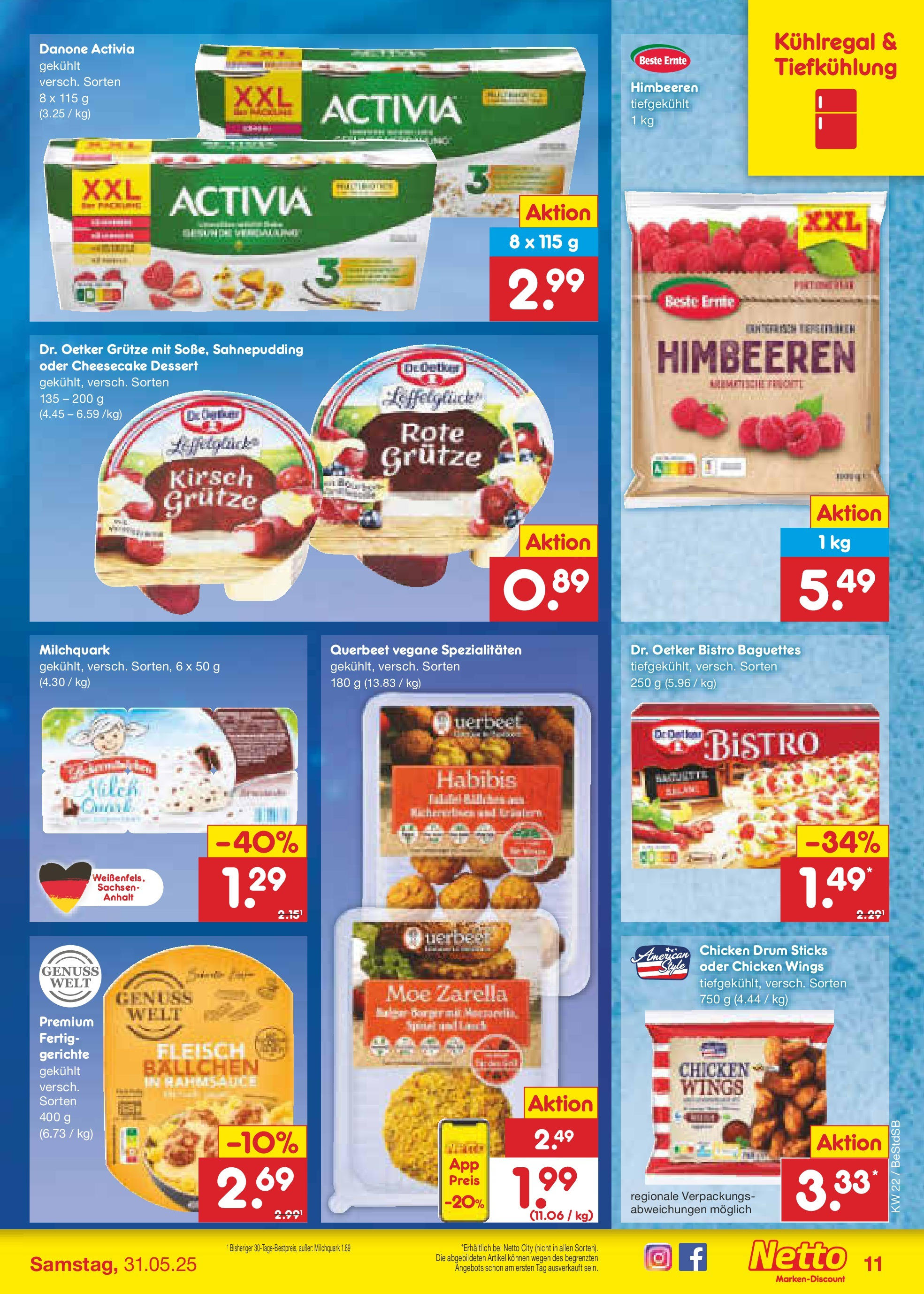 Netto Marken-Discount prospekt Berlin-Spandau (ab 26.05.2025) » Angebote | Seite: 15 | Produkte: Himbeeren, Activia, Danone activia, Quark Netto Marken-Discount prospekt Berlin-Spandau (ab 26.05.2025) » Angebote | Seite: 15 | Produkte: Himbeeren, Activia, Danone activia, Quark