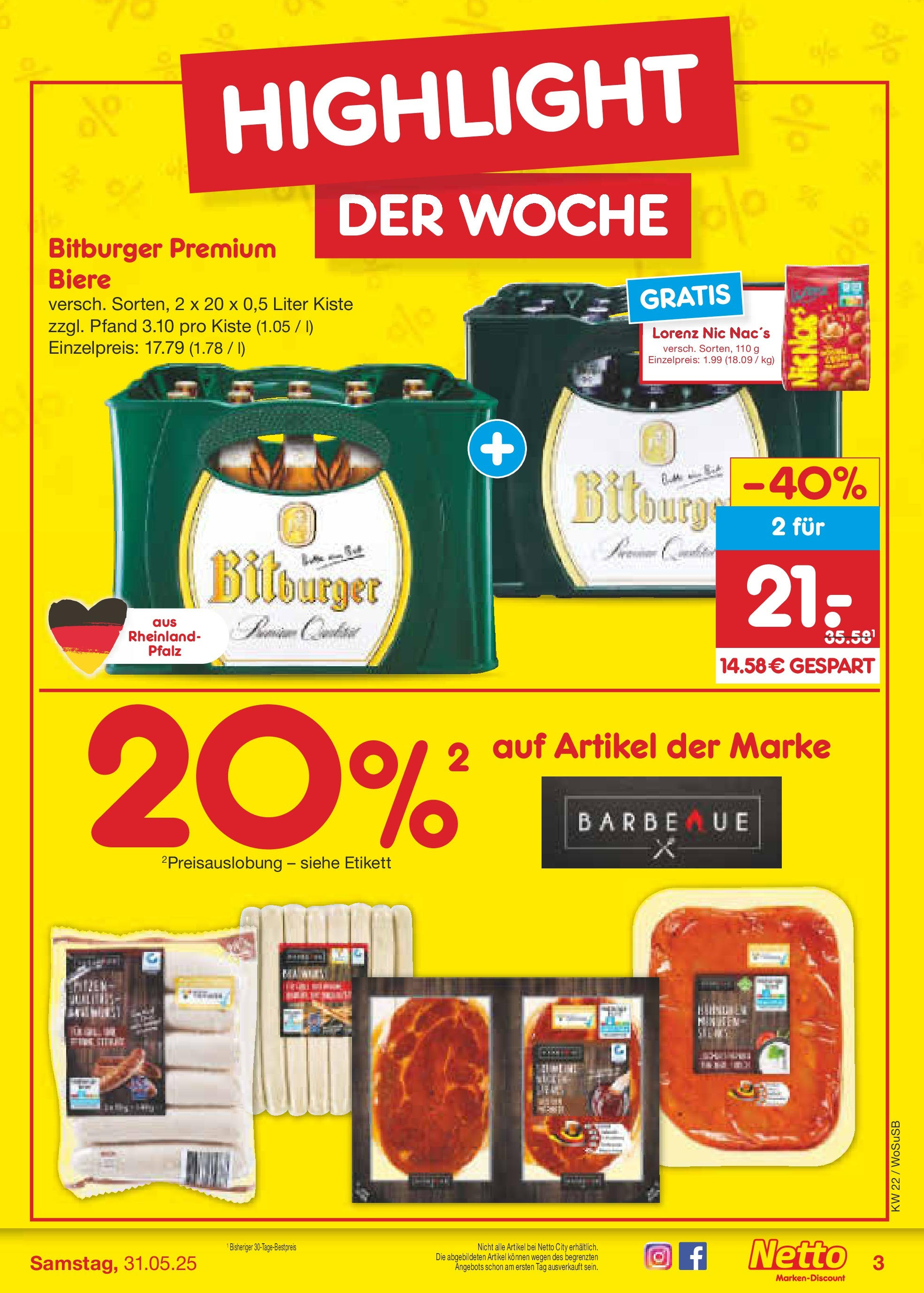 Netto Marken-Discount prospekt Mannheim	 (ab 26.05.2025) » Angebote | Seite: 3