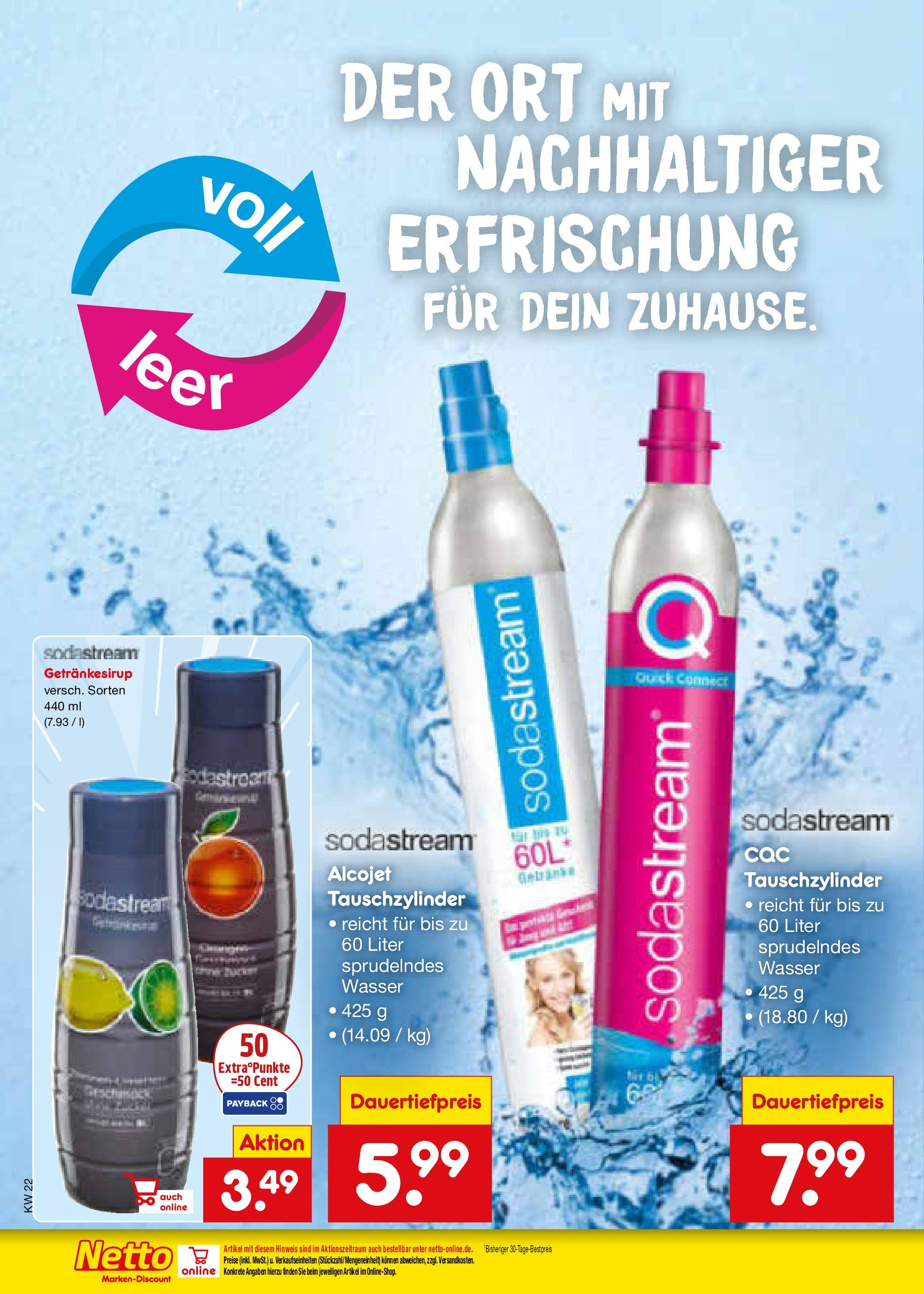 Netto Marken-Discount prospekt Berlin-Spandau (ab 26.05.2025) » Angebote | Seite: 30 | Produkte: Wasser, Sodastream Netto Marken-Discount prospekt Berlin-Spandau (ab 26.05.2025) » Angebote | Seite: 30 | Produkte: Wasser, Sodastream