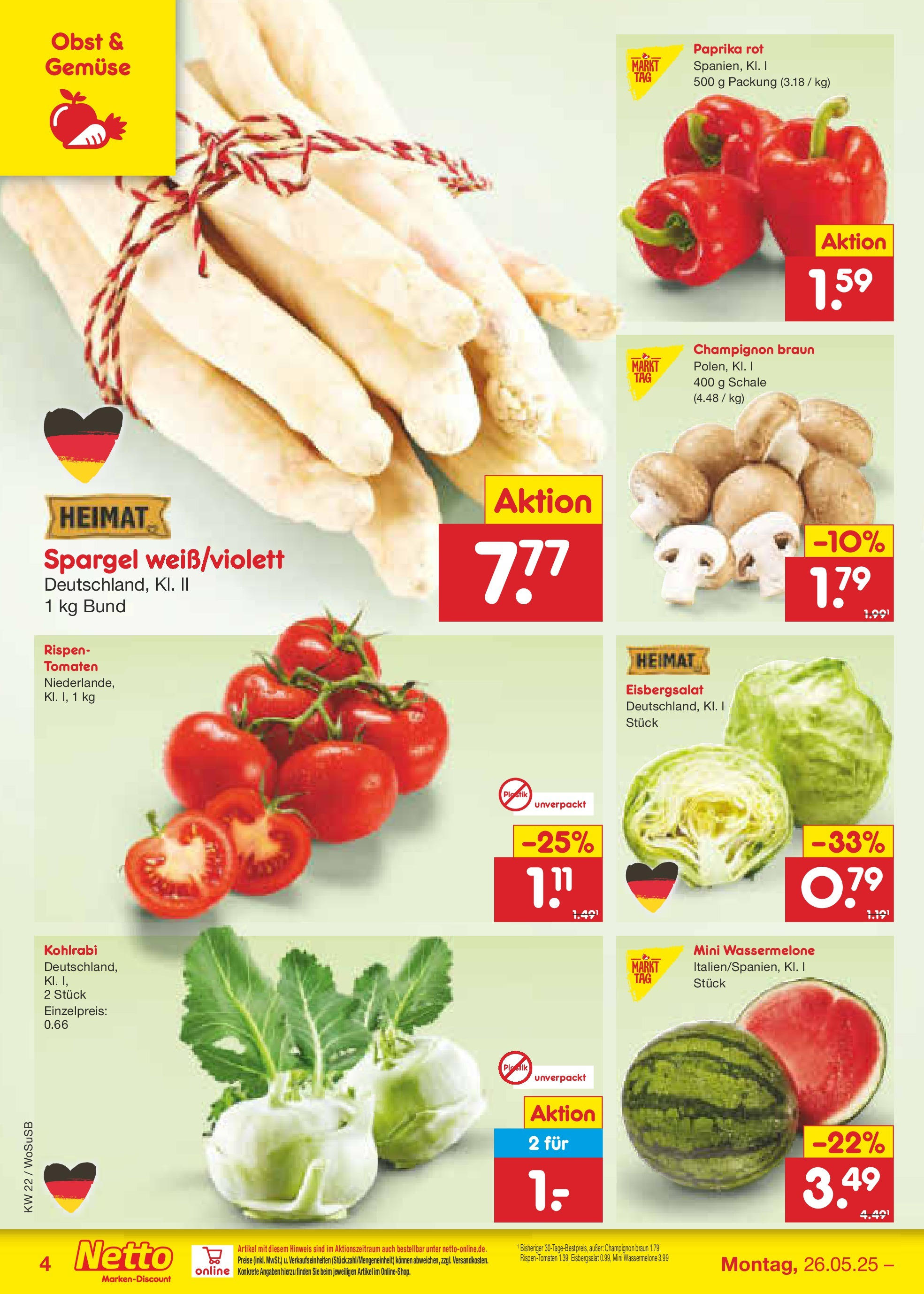 Netto Marken-Discount prospekt Mannheim	 (ab 26.05.2025) » Angebote | Seite: 4