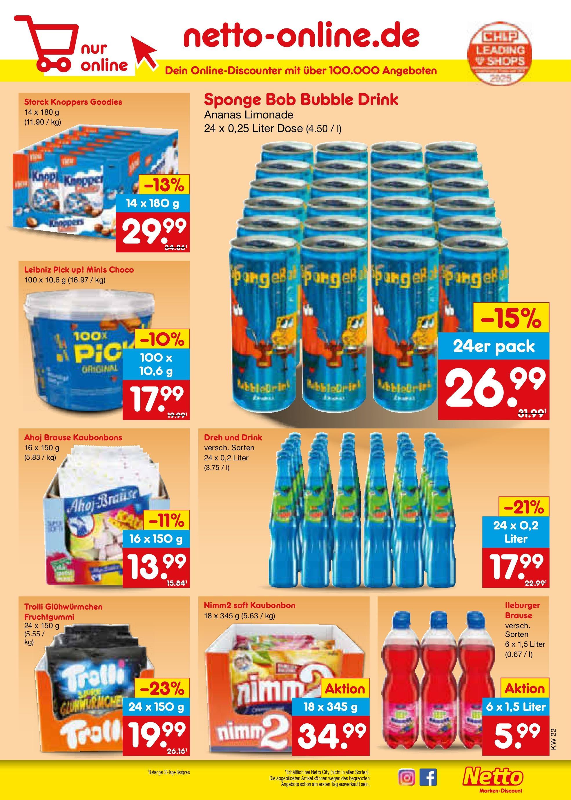 Netto Marken-Discount prospekt Berlin-Spandau (ab 26.05.2025) » Angebote | Seite: 59 | Produkte: Ananas, Limonade, Knoppers Netto Marken-Discount prospekt Berlin-Spandau (ab 26.05.2025) » Angebote | Seite: 59 | Produkte: Ananas, Limonade, Knoppers