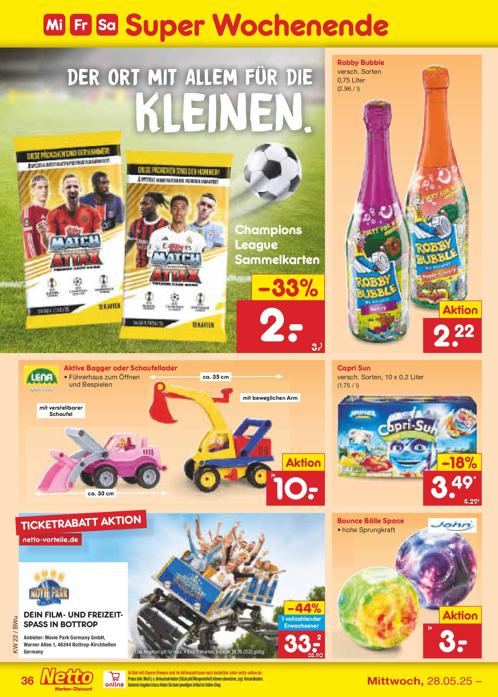 Netto Marken-Discount prospekt Stemwede-Dielingen (ab 26.05.2025) » Angebote | Seite: 56 | Produkte: Capri sun