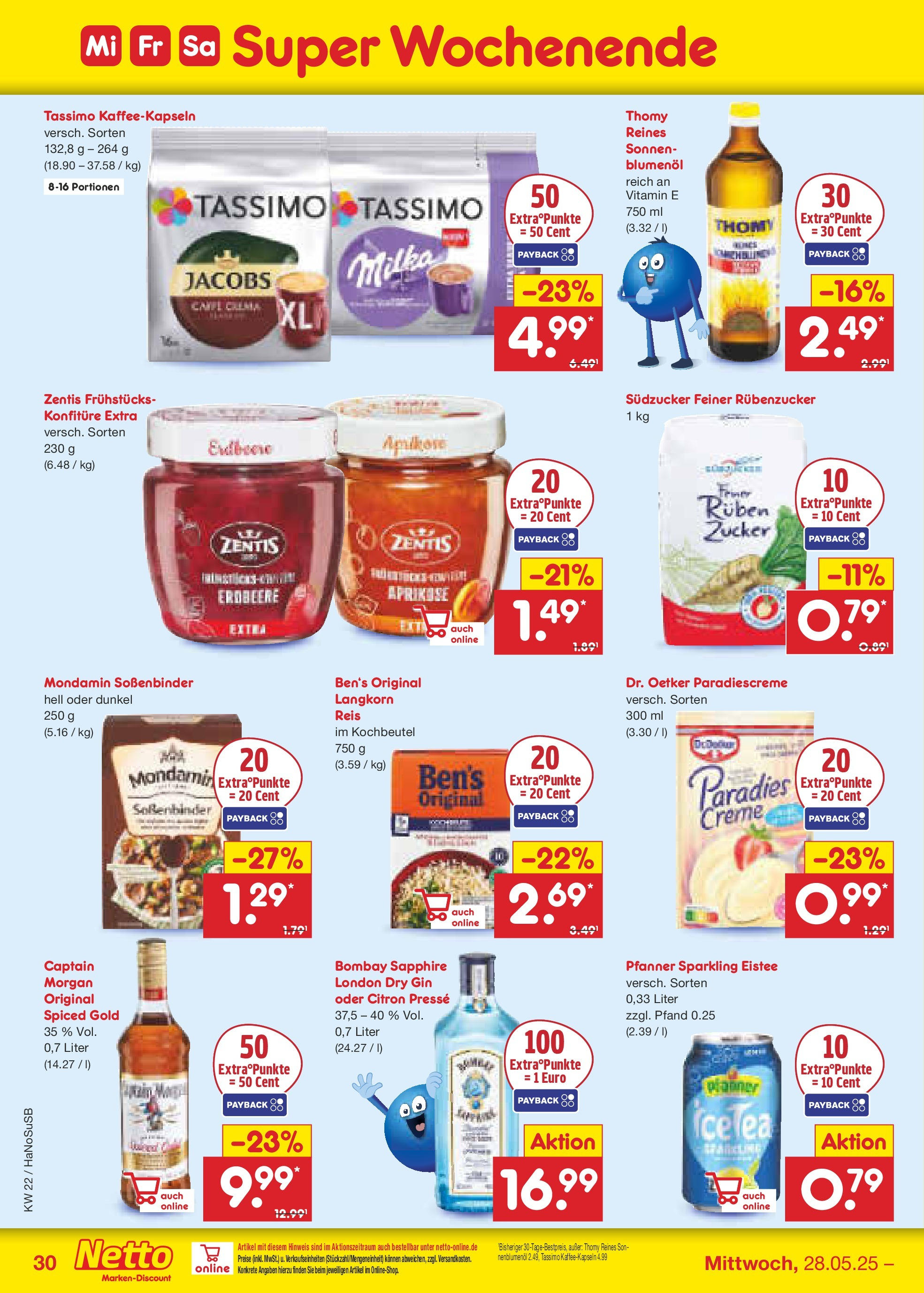 Netto Marken-Discount prospekt Schwerte-Geisecke (ab 26.05.2025) » Angebote | Seite: 48 | Produkte: Creme, Zucker, Captain morgan, Tassimo