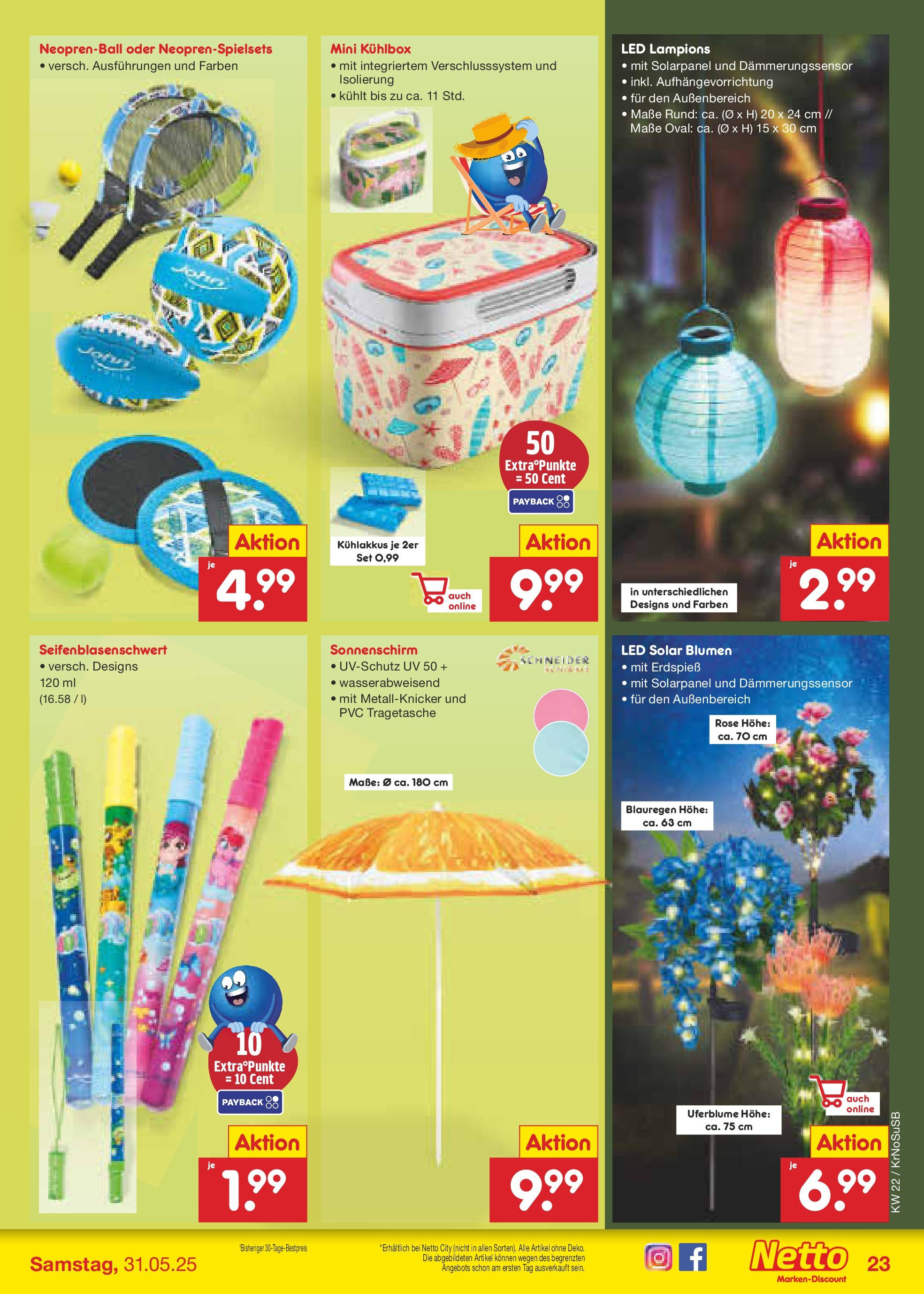 Netto Marken-Discount prospekt Jüchen (ab 26.05.2025) » Angebote | Seite: 35 | Produkte: Box, Blumen, Sonnenschirm