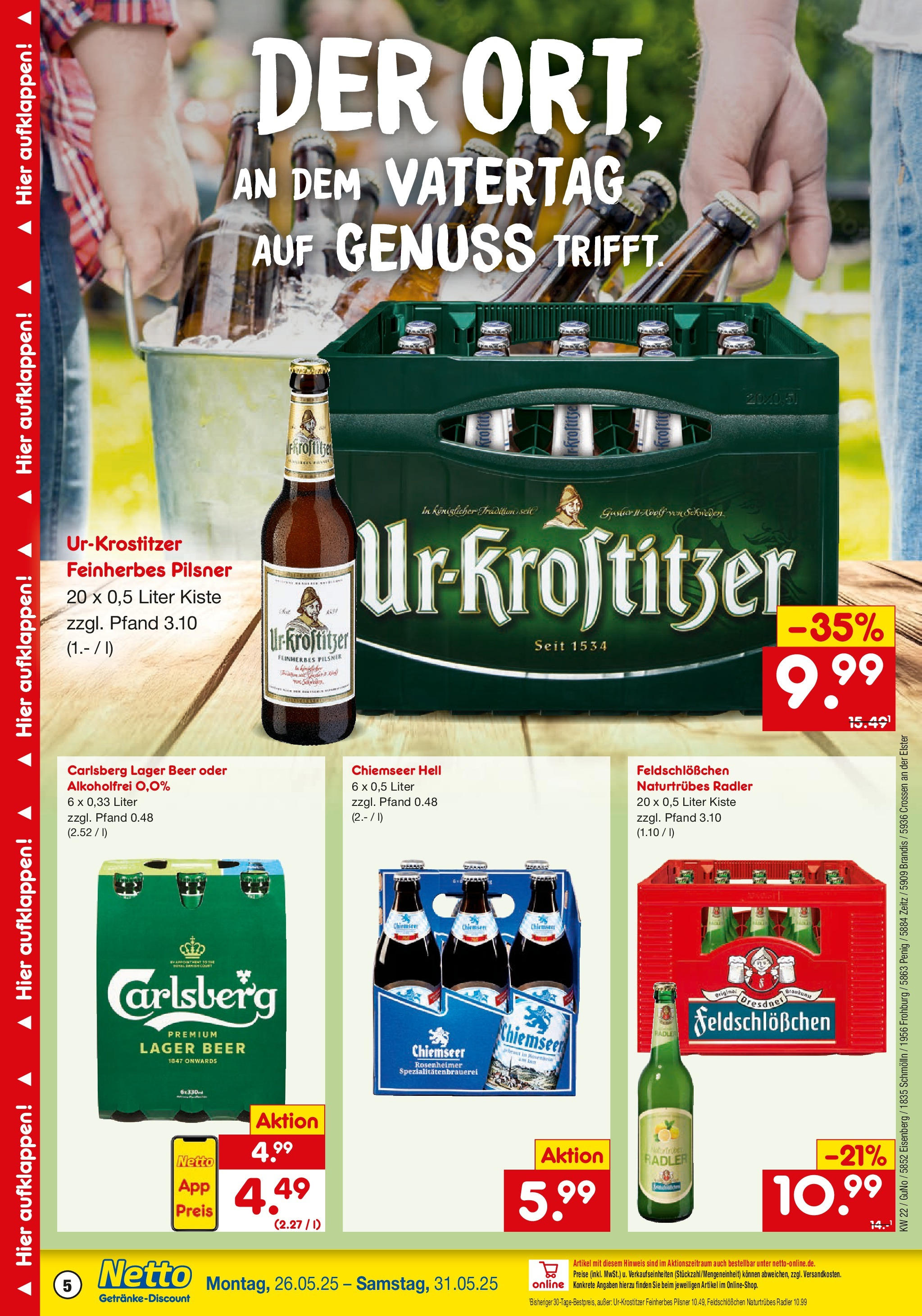 Netto Marken-Discount prospekt Zeitz	 (ab 26.05.2025) » Angebote | Seite: 5 | Produkte: Carlsberg, Radler