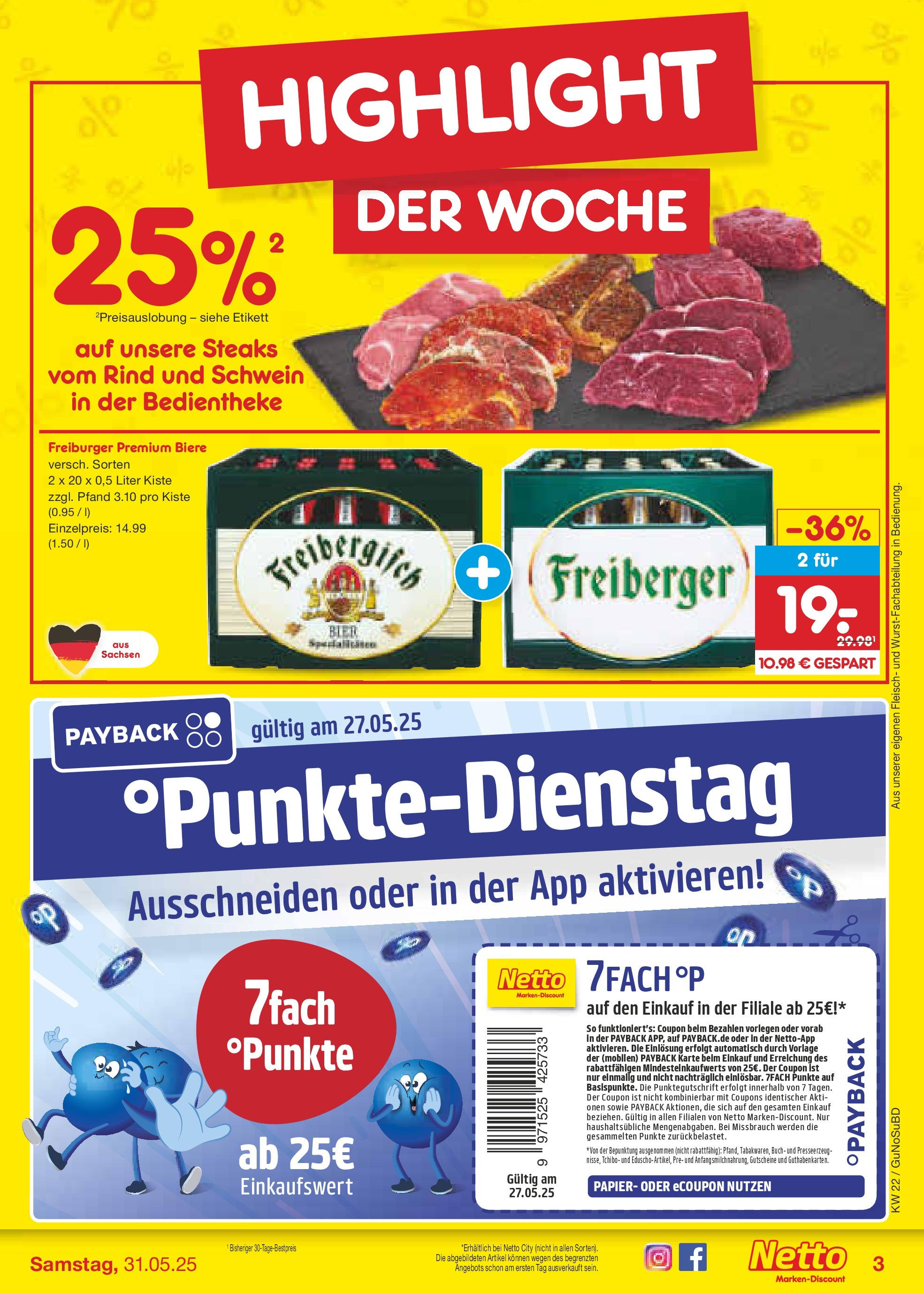Netto Marken-Discount prospekt Glauchau (ab 26.05.2025) » Angebote | Seite: 3 | Produkte: Fleisch Netto Marken-Discount prospekt Glauchau (ab 26.05.2025) » Angebote | Seite: 3 | Produkte: Fleisch
