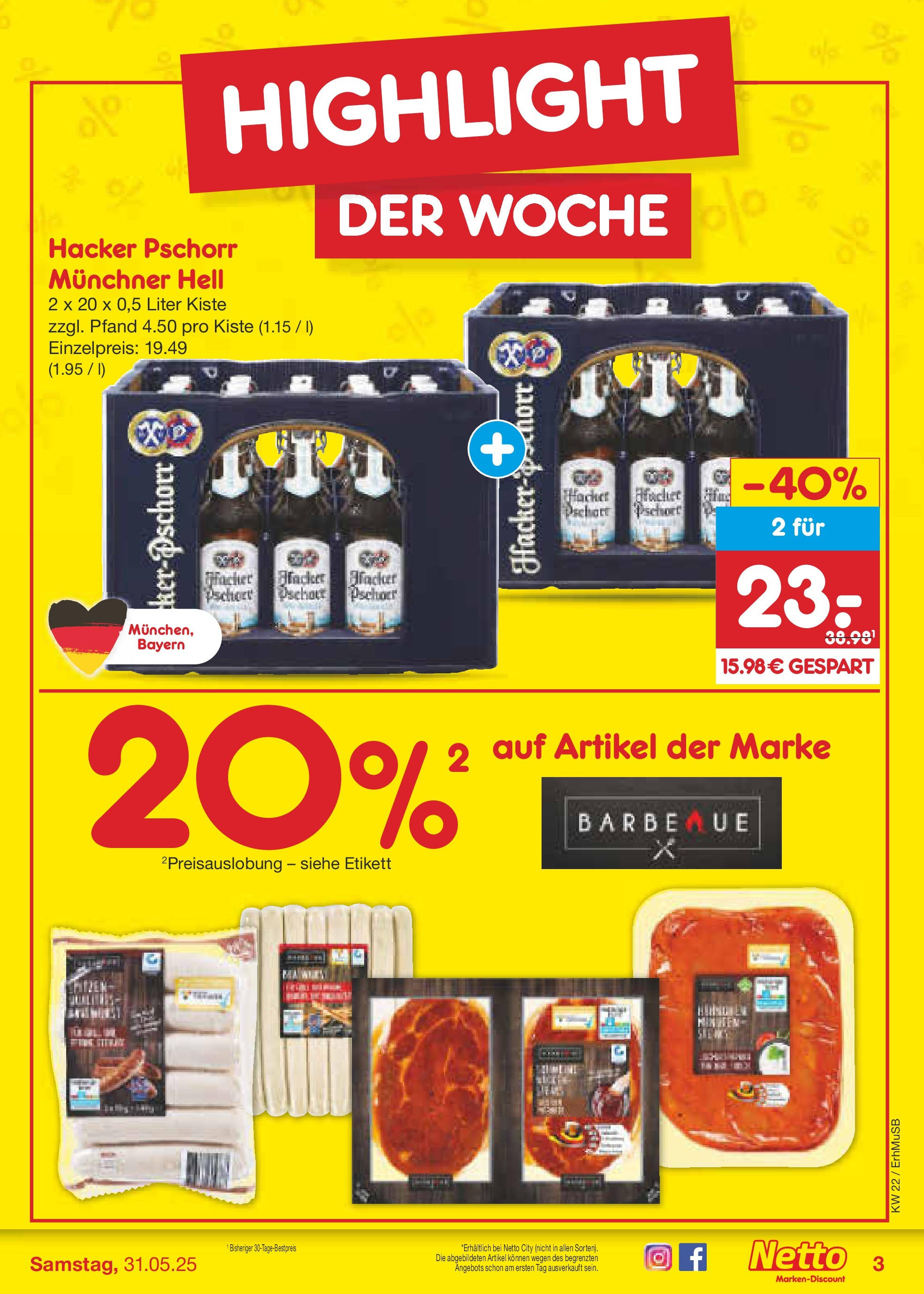 Netto Marken-Discount prospekt München	 (ab 26.05.2025) » Angebote | Seite: 3