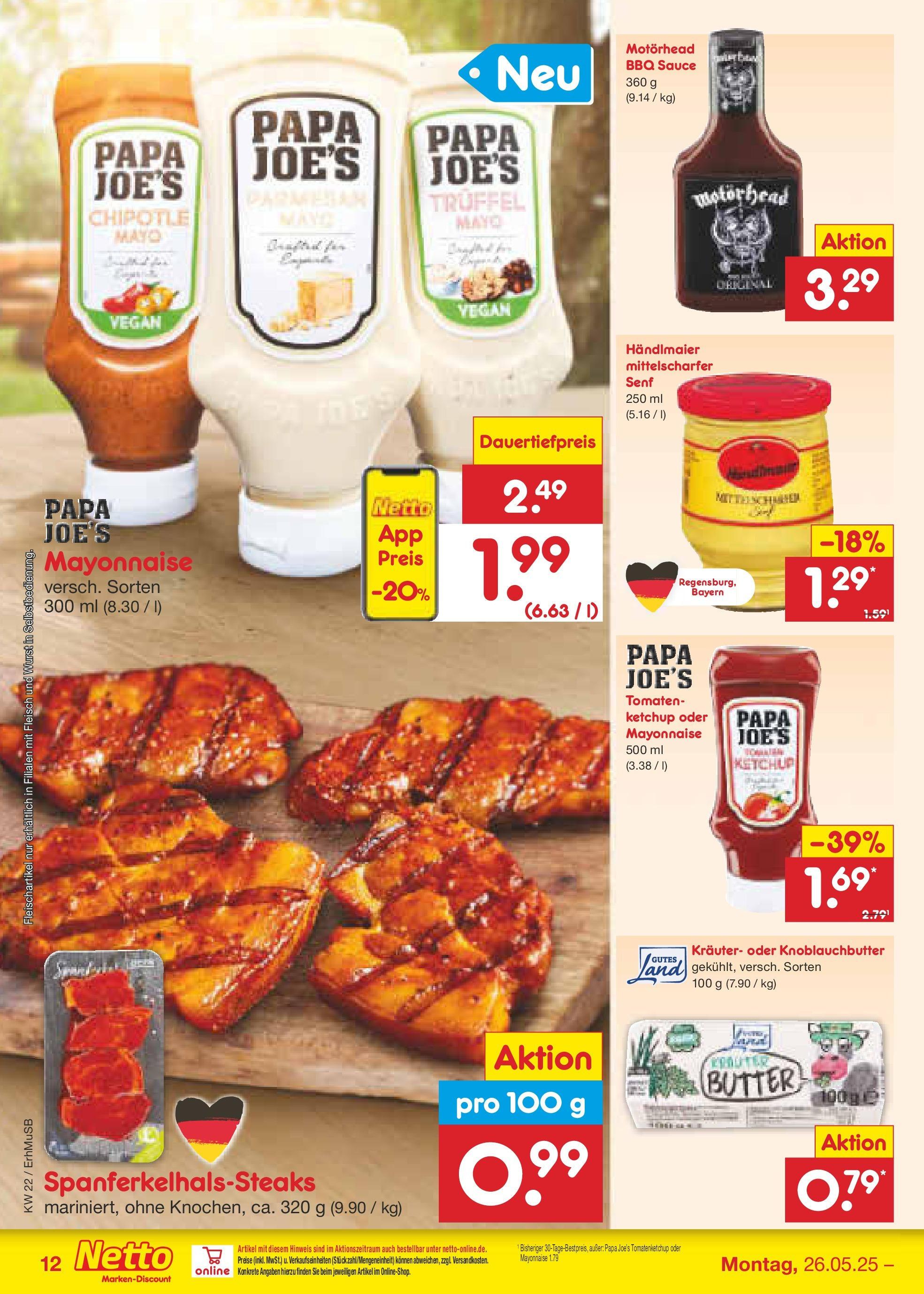 Netto Marken-Discount prospekt München	 (ab 26.05.2025) » Angebote | Seite: 16 | Produkte: Mayonnaise, Wurst, Ketchup, Fleisch