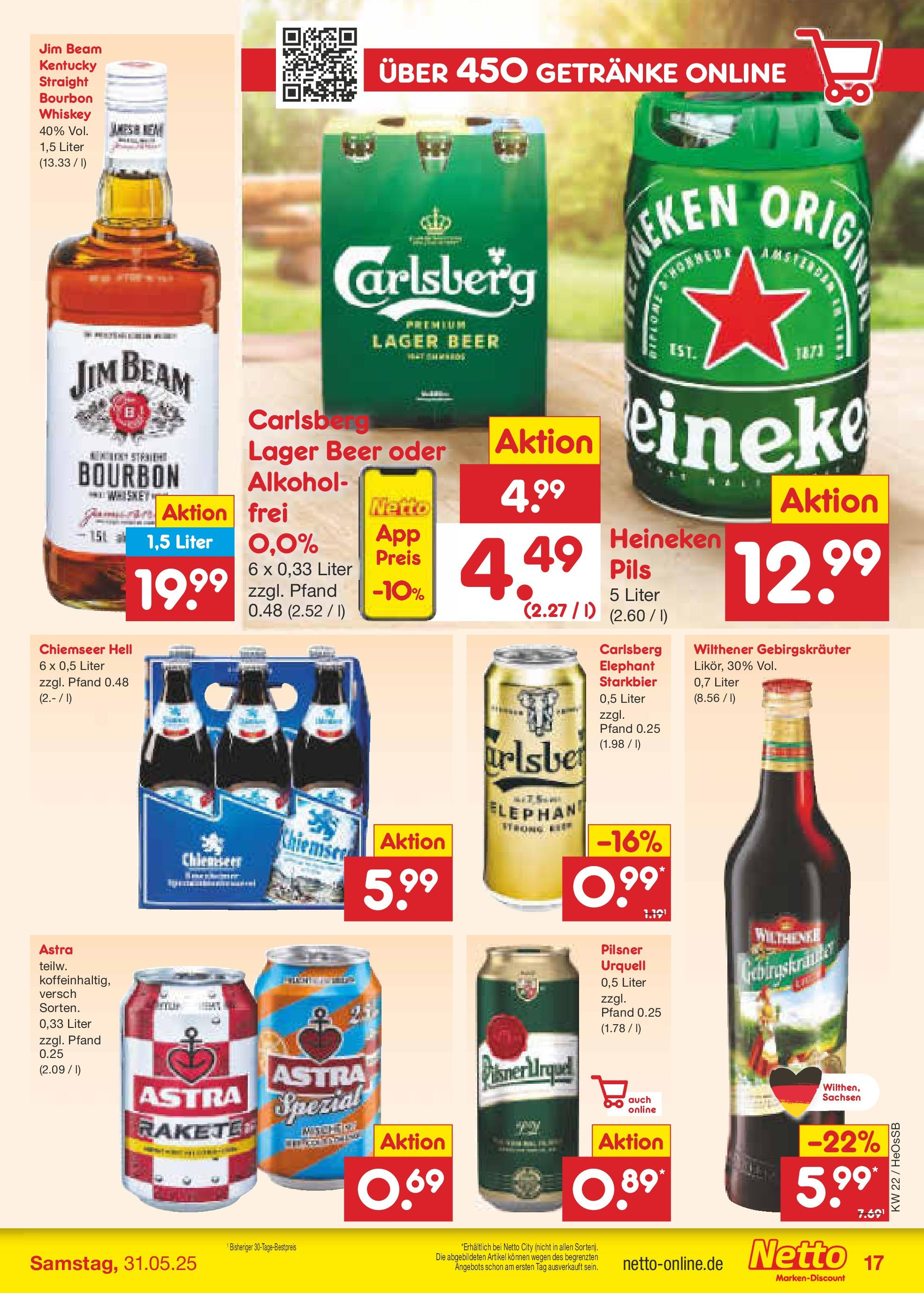 Netto Marken-Discount prospekt Kröpelin (ab 26.05.2025) » Angebote | Seite: 21 | Produkte: Pils, Astra, Heineken, Pilsner urquell