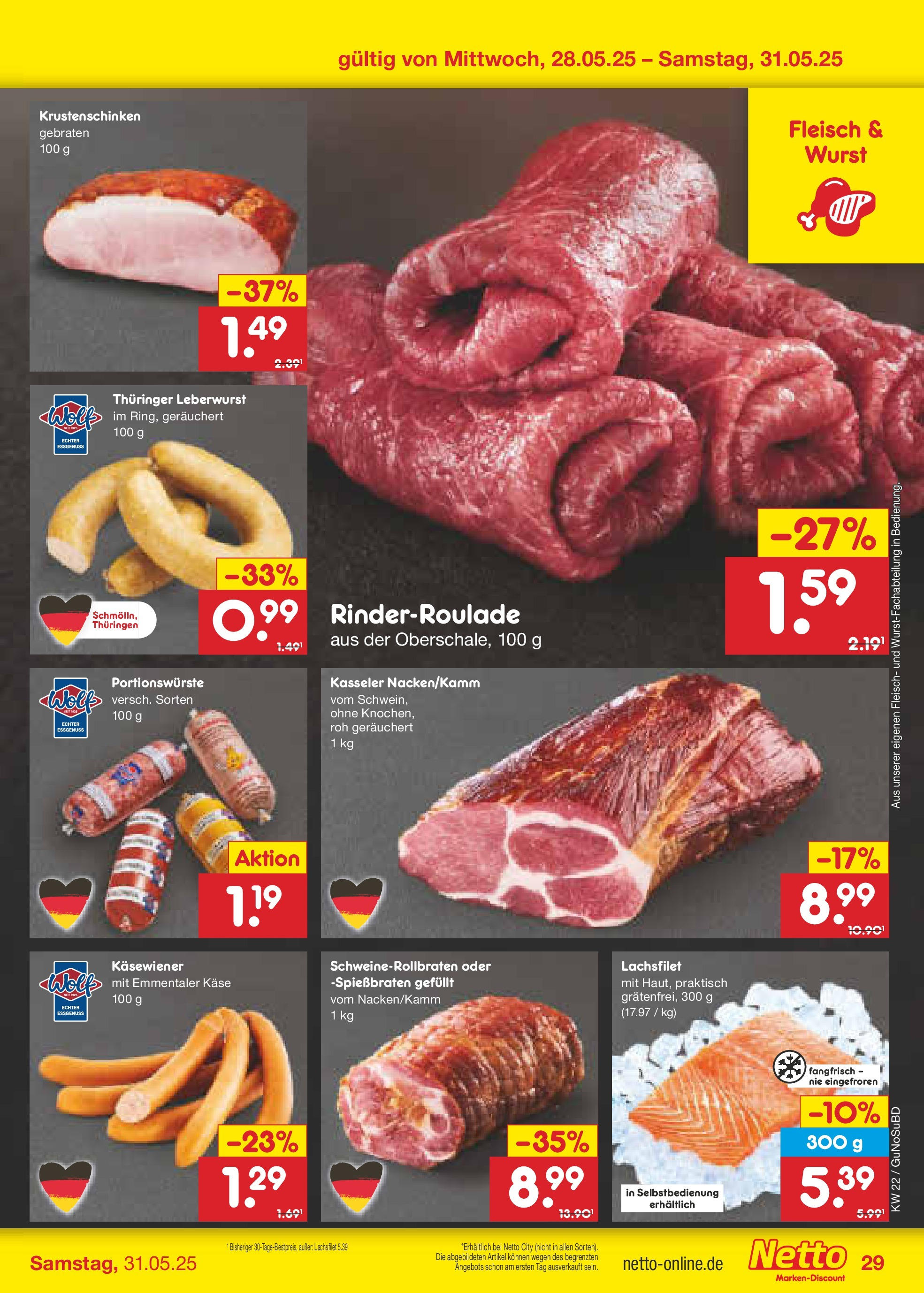 Netto Marken-Discount prospekt Glauchau (ab 26.05.2025) » Angebote | Seite: 47 | Produkte: Käse, Wurst, Fleisch Netto Marken-Discount prospekt Glauchau (ab 26.05.2025) » Angebote | Seite: 47 | Produkte: Käse, Wurst, Fleisch