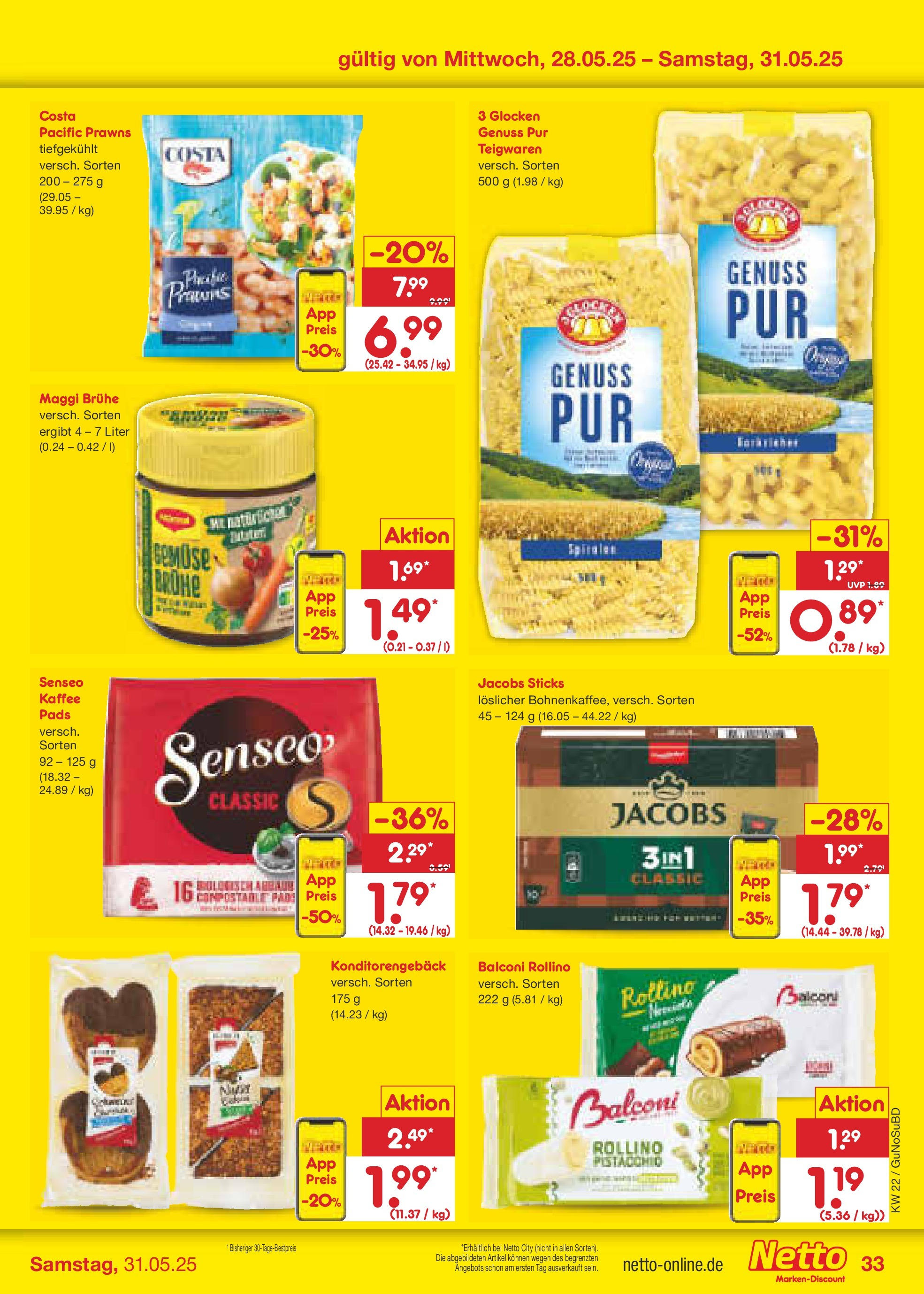 Netto Marken-Discount prospekt Glauchau (ab 26.05.2025) » Angebote | Seite: 53 | Produkte: Senseo, Kaffee, Gemüse, Pasta Netto Marken-Discount prospekt Glauchau (ab 26.05.2025) » Angebote | Seite: 53 | Produkte: Senseo, Kaffee, Gemüse, Pasta