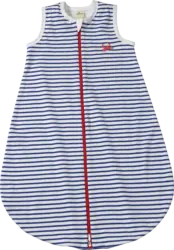 ALANA Schlafsack 1 TOG mit Krebs-Applikation, blau & weiß, 90 cm