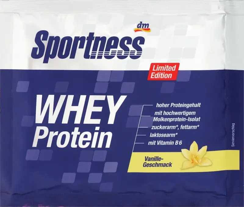 Sportness Whey Proteinpulver, Vanille Geschmack