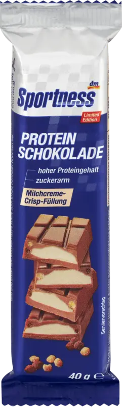 Sportness Protein Schokolade mit Milchcreme Crisp Füllung