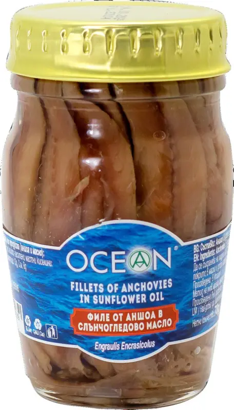 Ocean Филе от аншоа в слънчогледово масло