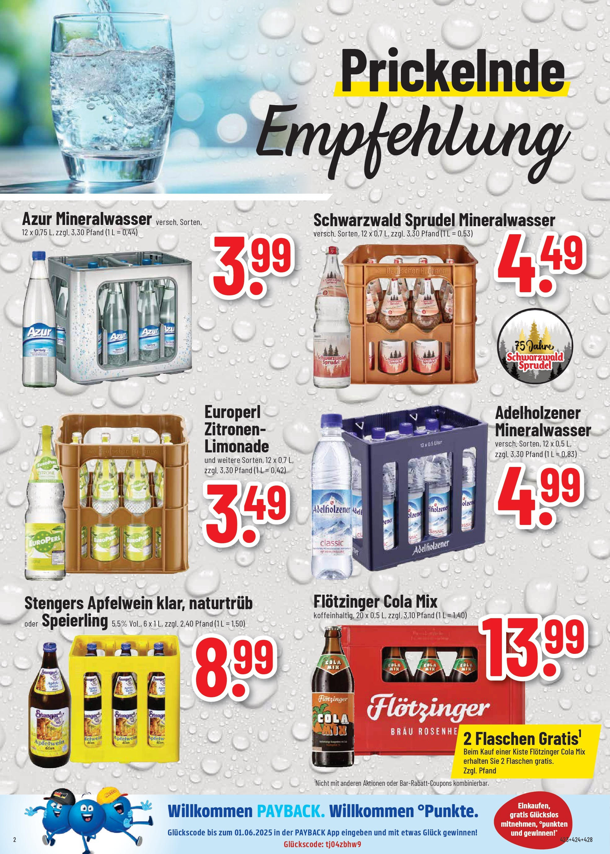 Trinkgut prospekt Offenbach	 (ab 25.05.2025) » Angebote online | Seite: 2 | Produkte: Adelholzener, Limonade, Mineralwasser, Zitronen