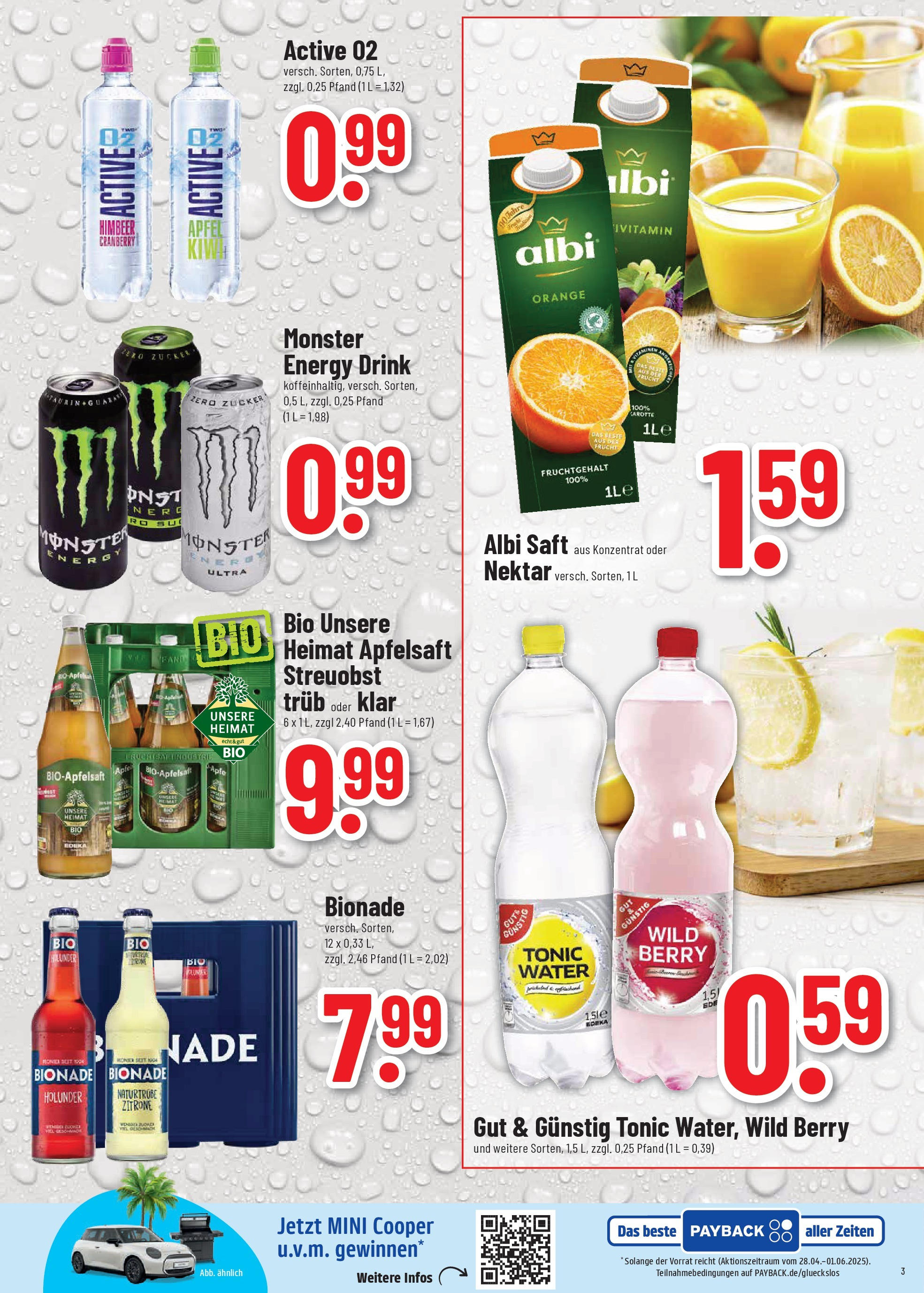 Trinkgut prospekt Offenbach	 (ab 25.05.2025) » Angebote online | Seite: 3 | Produkte: Bionade, Apfelsaft, Zucker, Zitrone