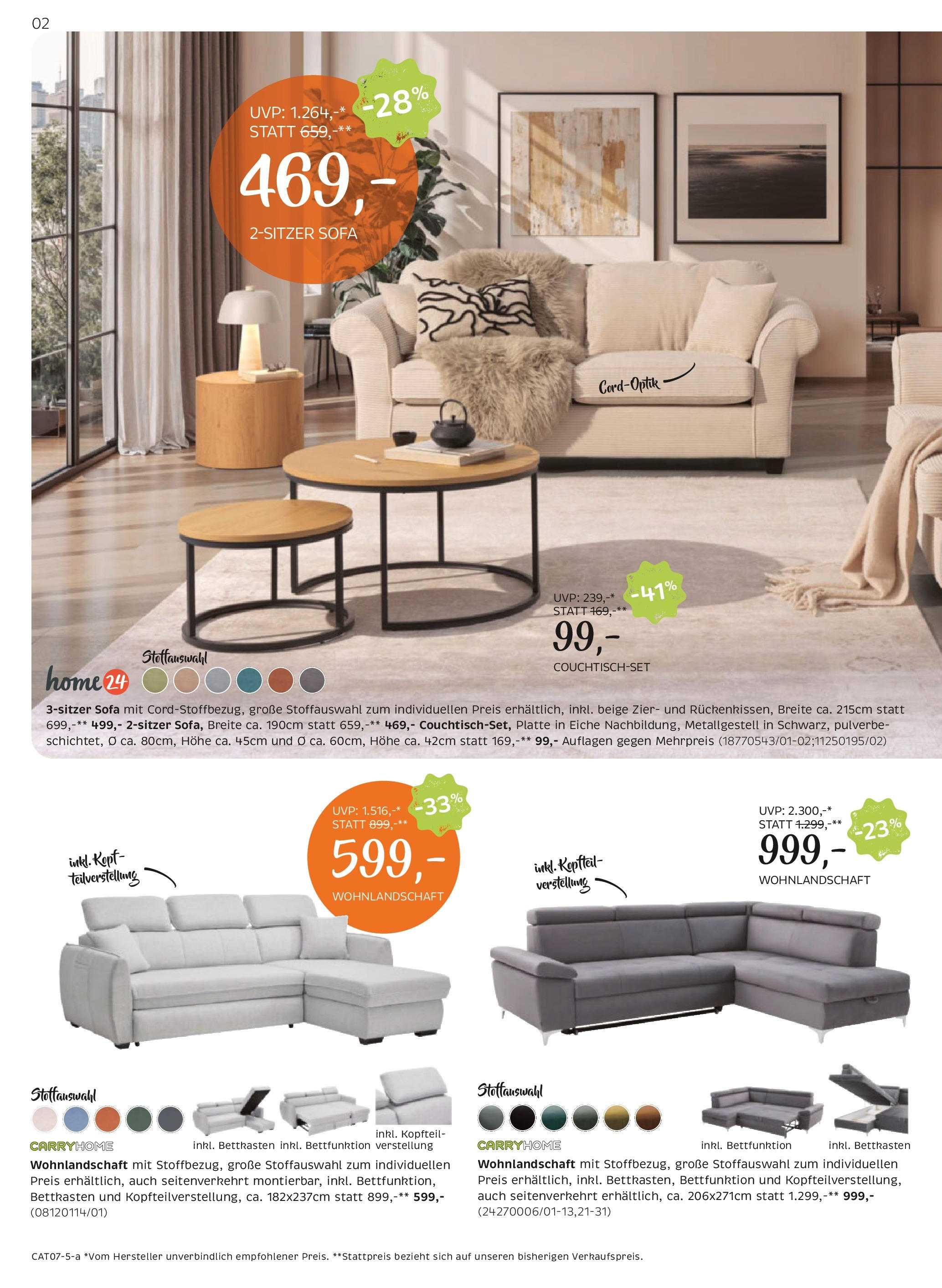 XXXLutz Carry Home von 17.06.2025 - Aktuelle Angebote | Seite: 2 | Produkte: Sofa