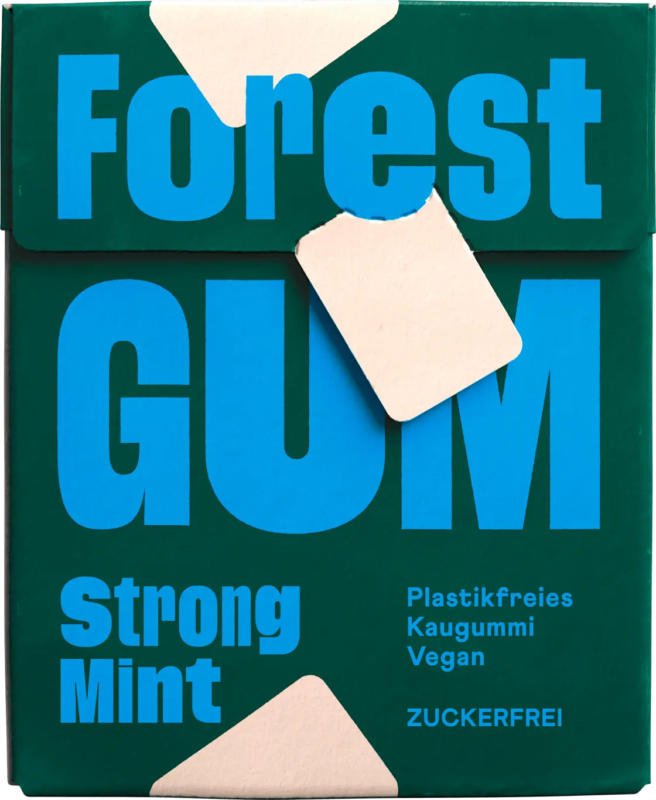 Forest GUM Kaugummi Strong Mint zuckerfrei