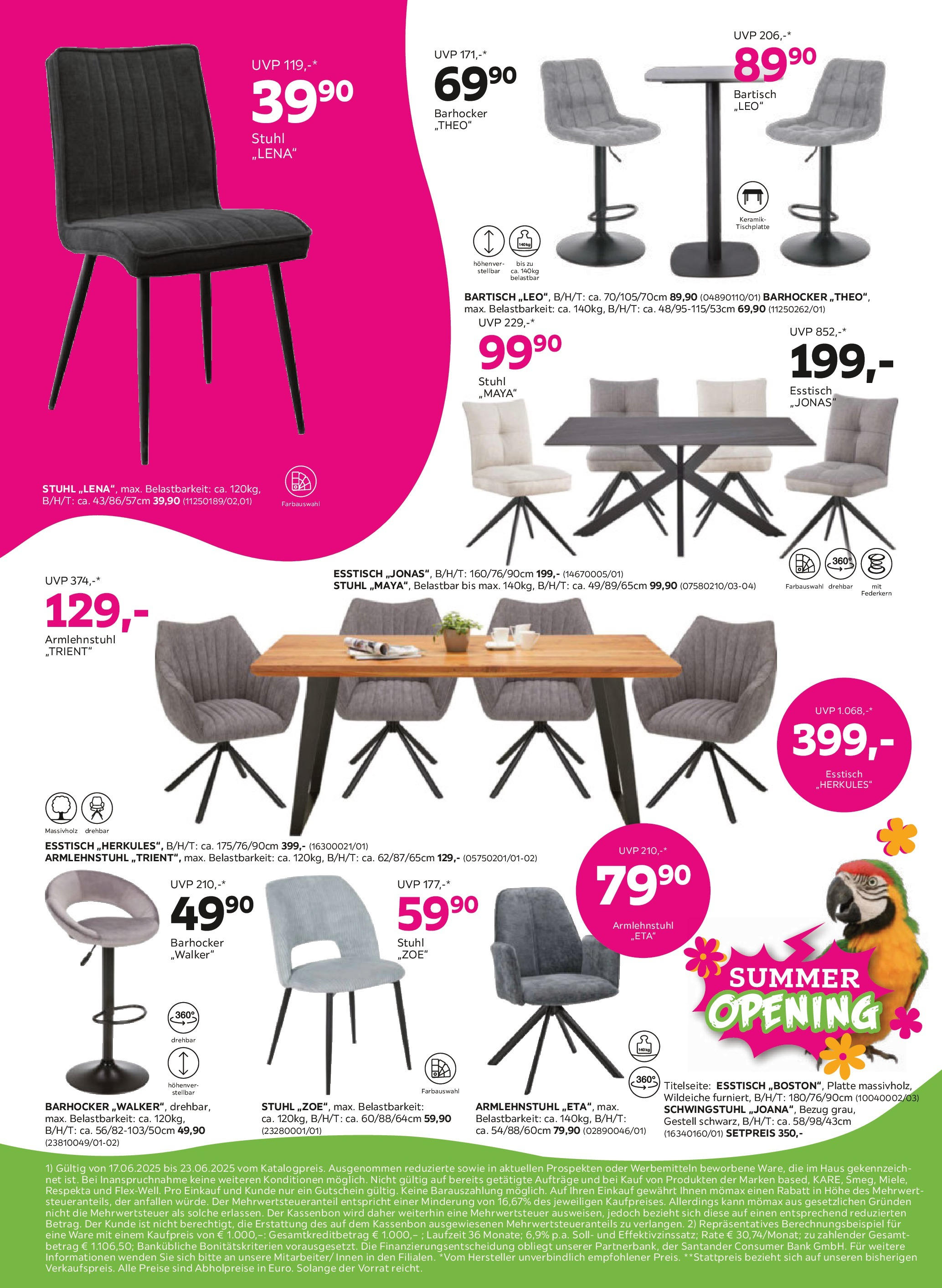 Mömax Prospekt aktuell von 17.06.2025 - Aktuelle Angebote | Seite: 2 | Produkte: Stuhl