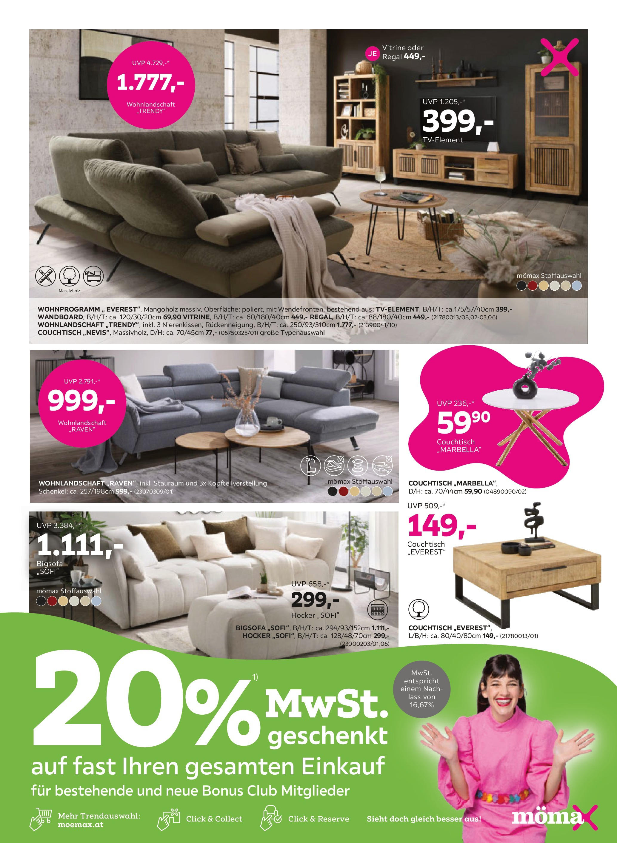 Mömax Prospekt aktuell von 17.06.2025 - Aktuelle Angebote | Seite: 5 | Produkte: Couchtisch, Regal