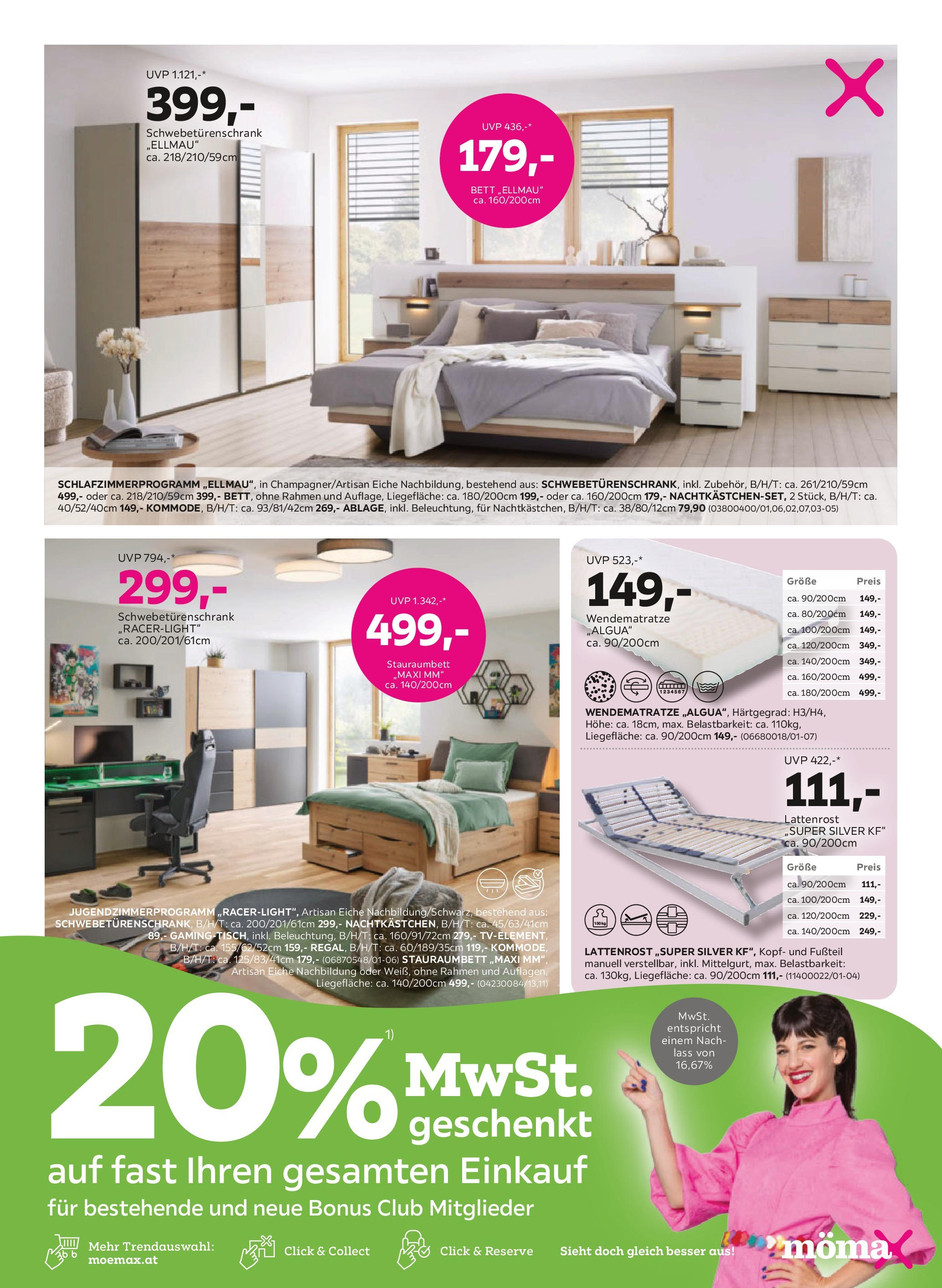 Mömax Prospekt aktuell von 17.06.2025 - Aktuelle Angebote | Seite: 7 | Produkte: Bett, Lattenrost
