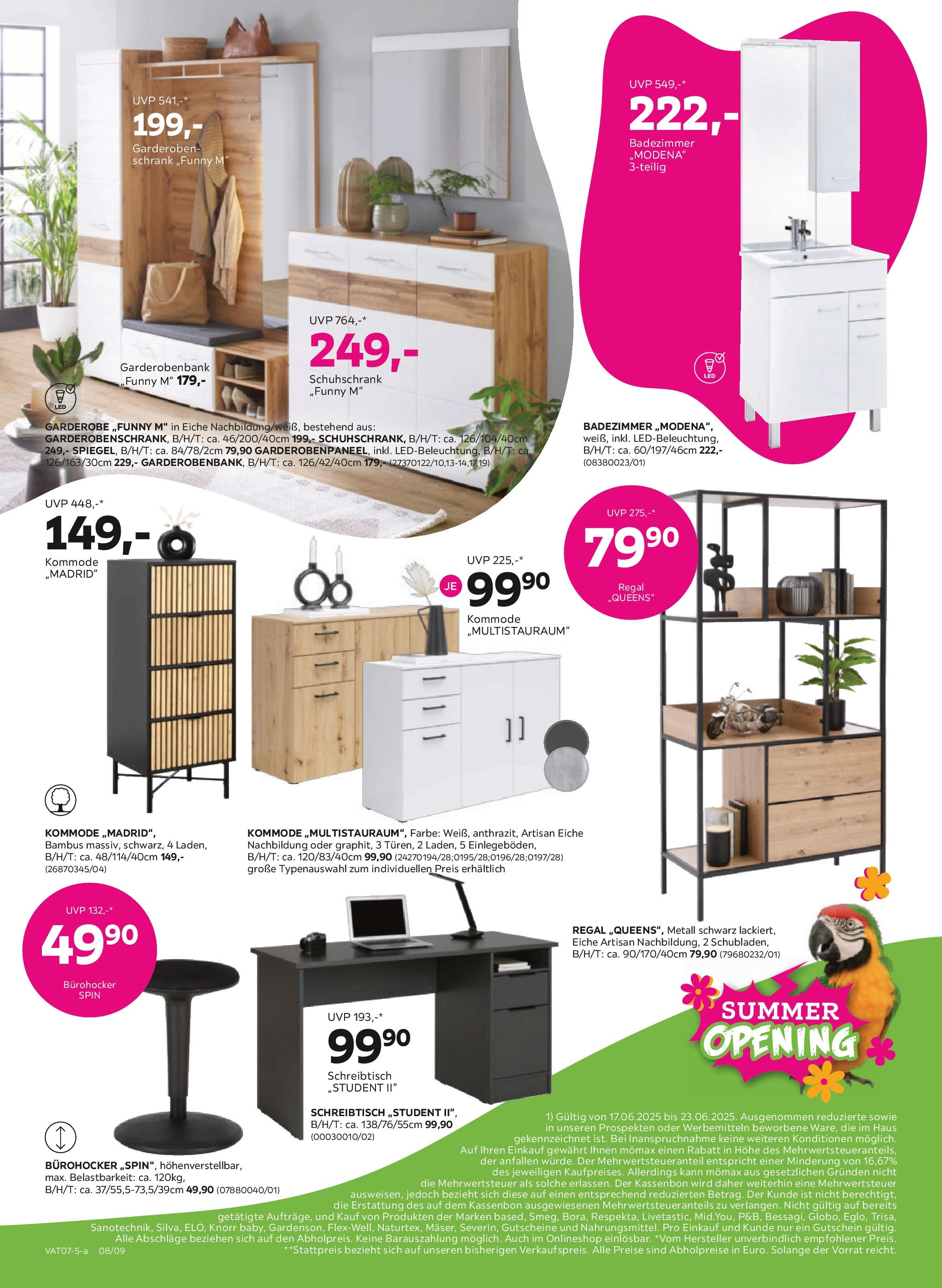 Mömax Prospekt aktuell von 17.06.2025 - Aktuelle Angebote | Seite: 8 | Produkte: Kommode, Regal, Schrank