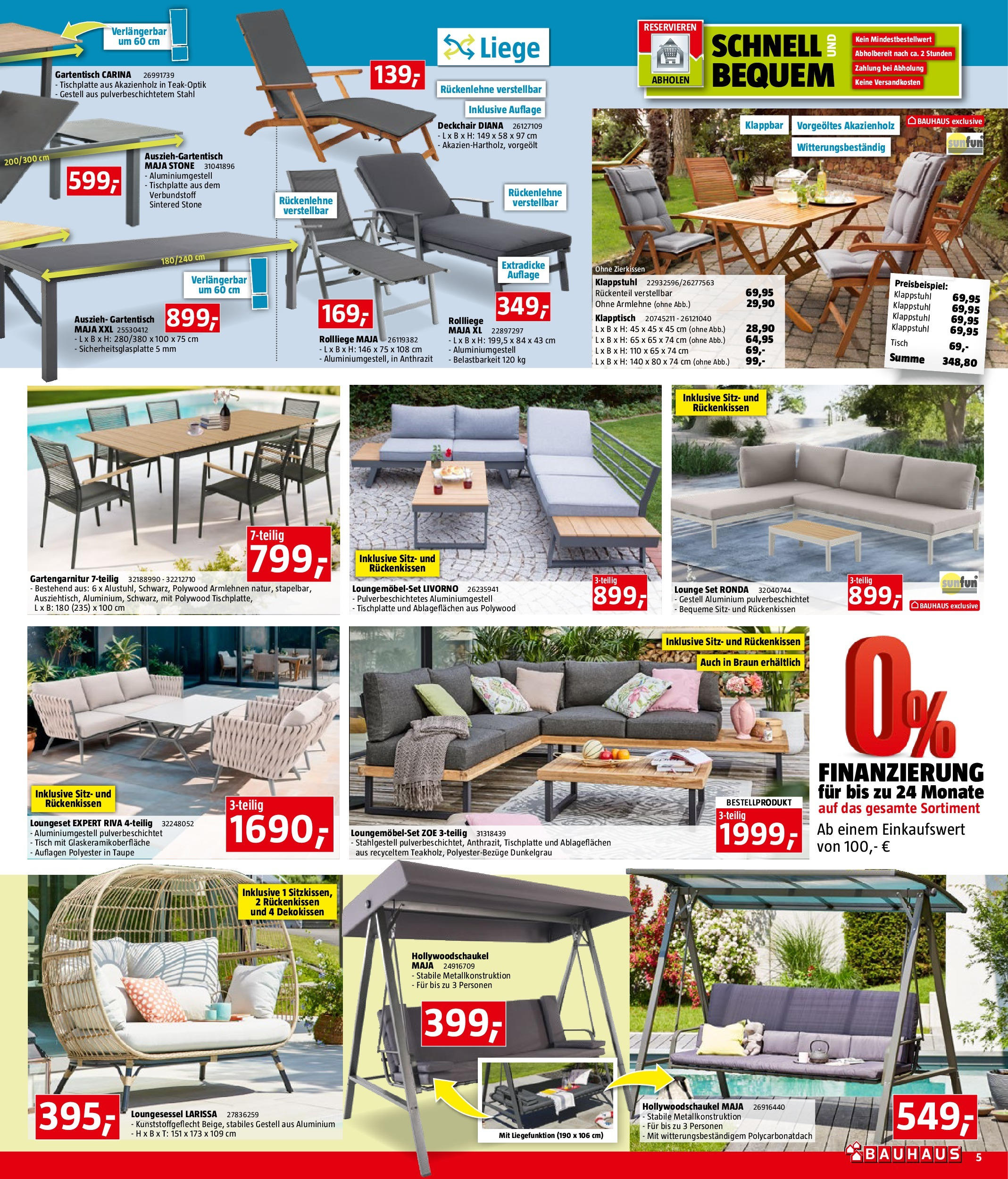 Bauhaus Prospekt aktuell von 26.05.2025 - Aktuelle Angebote | Seite: 5 | Produkte: Tisch