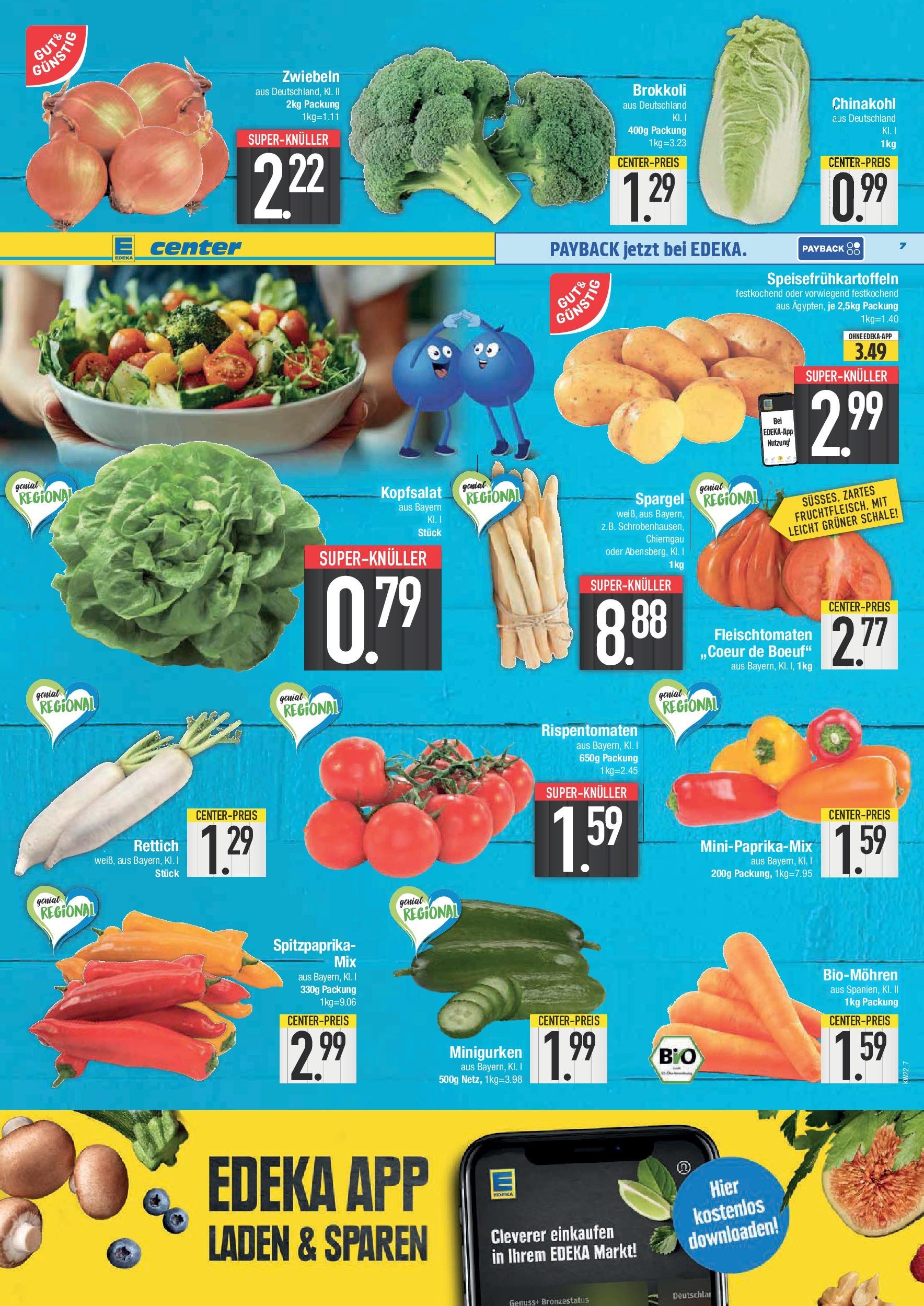 Edeka prospekt Ingolstadt	 (ab 25.05.2025) » Angebote Online | Seite: 7 | Produkte: Spargel, Zwiebeln, Brokkoli, Chinakohl