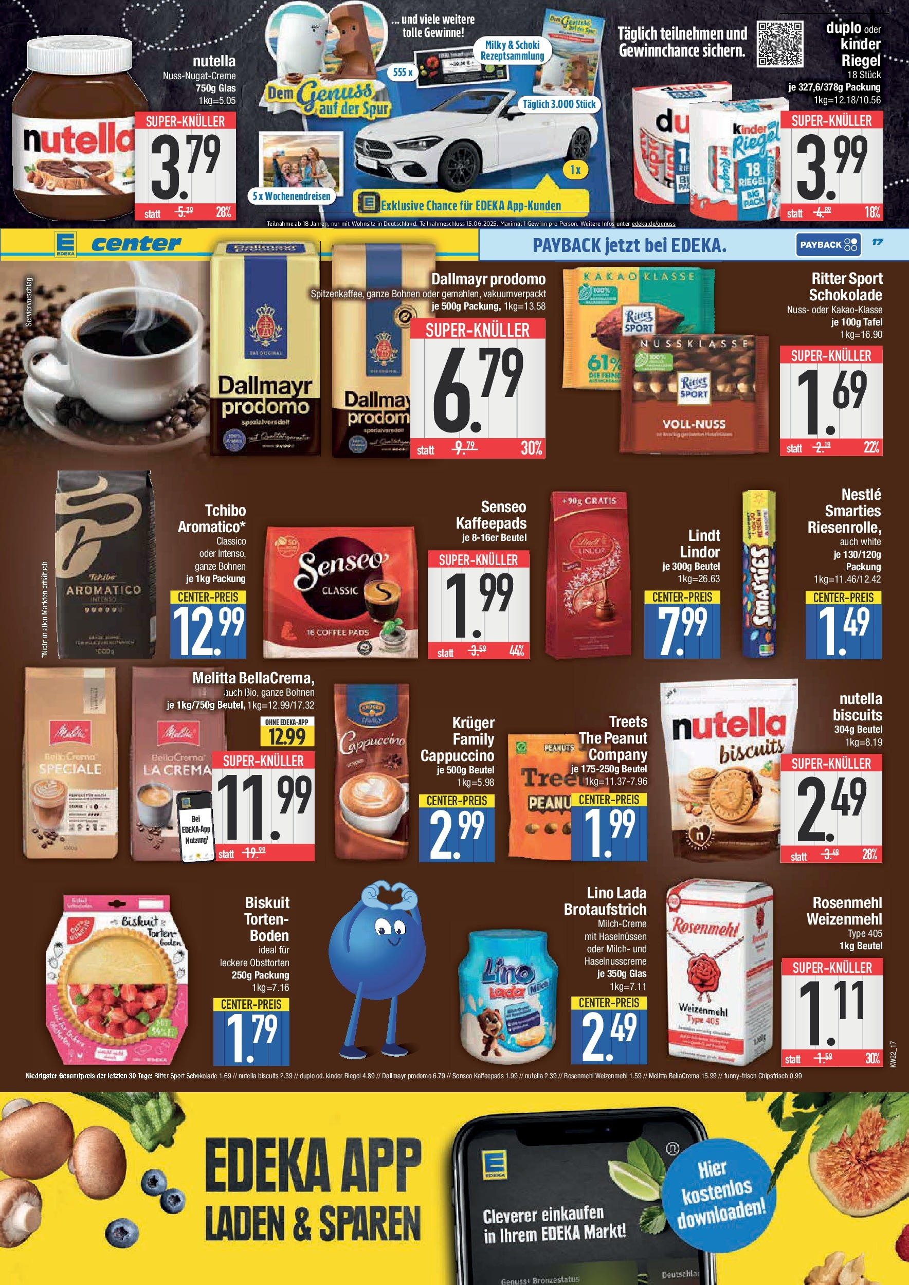 Edeka prospekt Ingolstadt	 (ab 25.05.2025) » Angebote Online | Seite: 17 | Produkte: Kaffeepads, Ritter sport, Smarties, Dallmayr