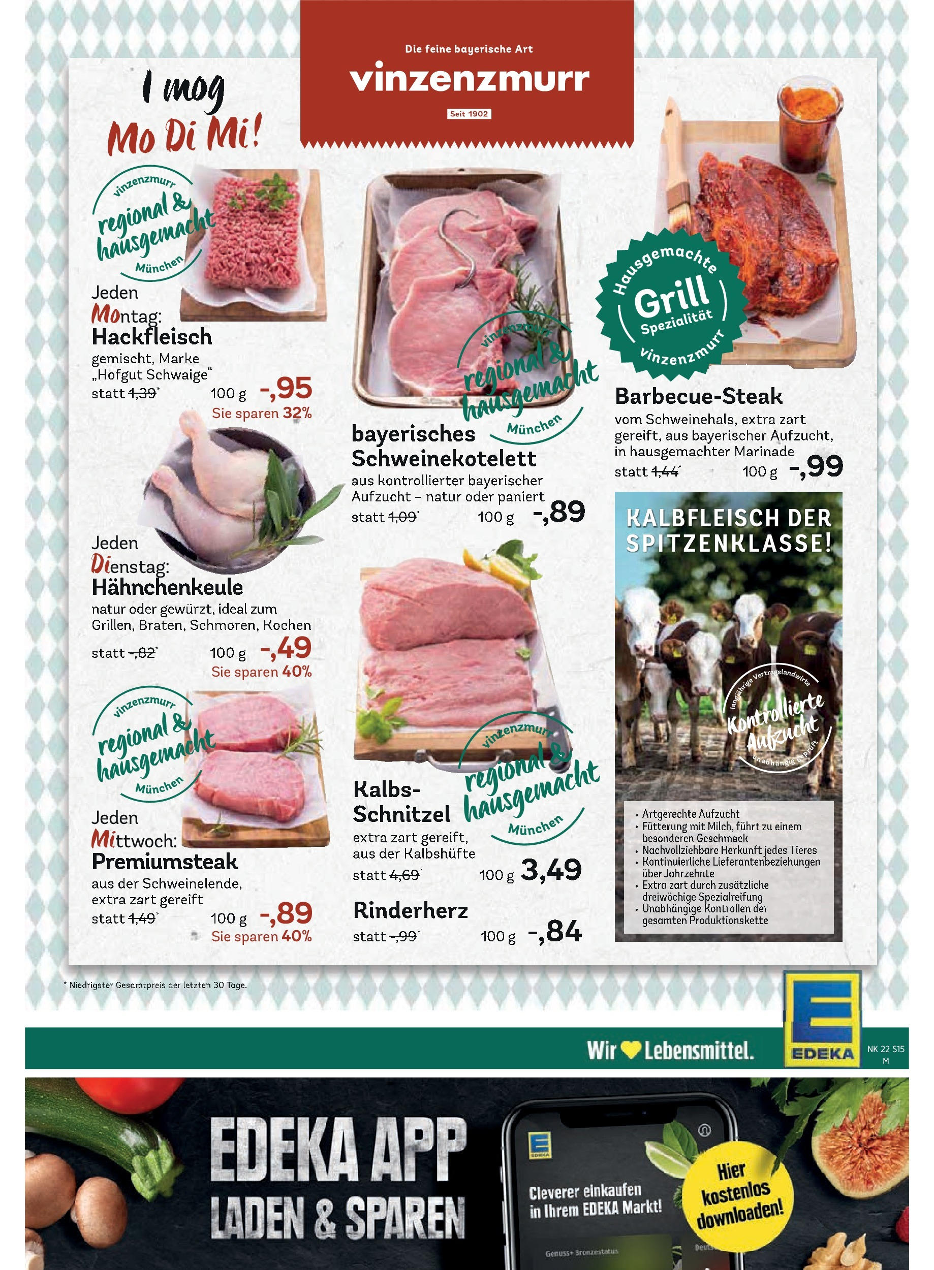 Edeka prospekt Unterföhring	 (ab 25.05.2025) » Angebote Online | Seite: 17 | Produkte: Grill, Schnitzel, Steak, Hackfleisch