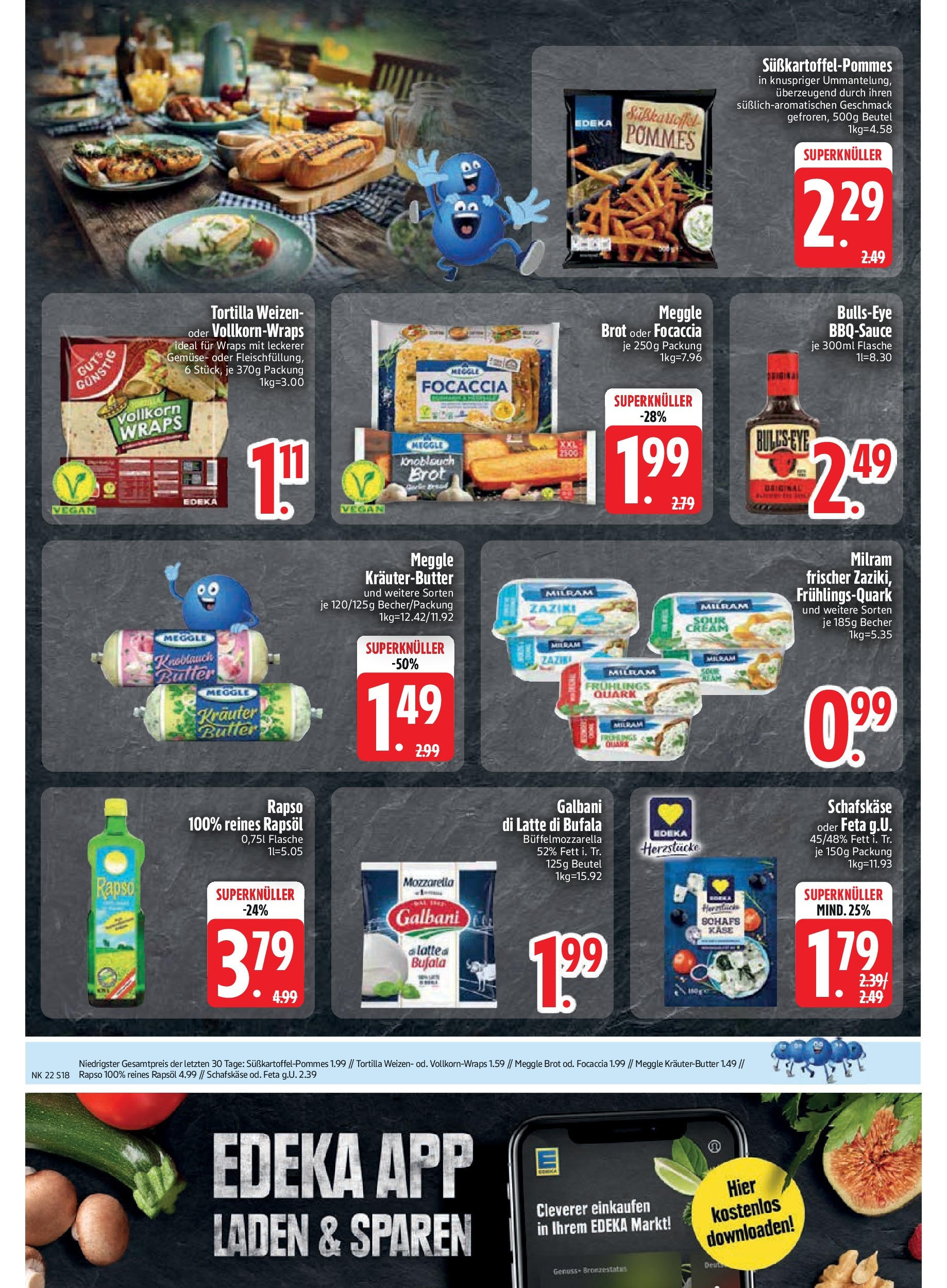 Edeka prospekt Unterföhring	 (ab 25.05.2025) » Angebote Online | Seite: 20 | Produkte: Quark, Käse, Mozzarella, Brot